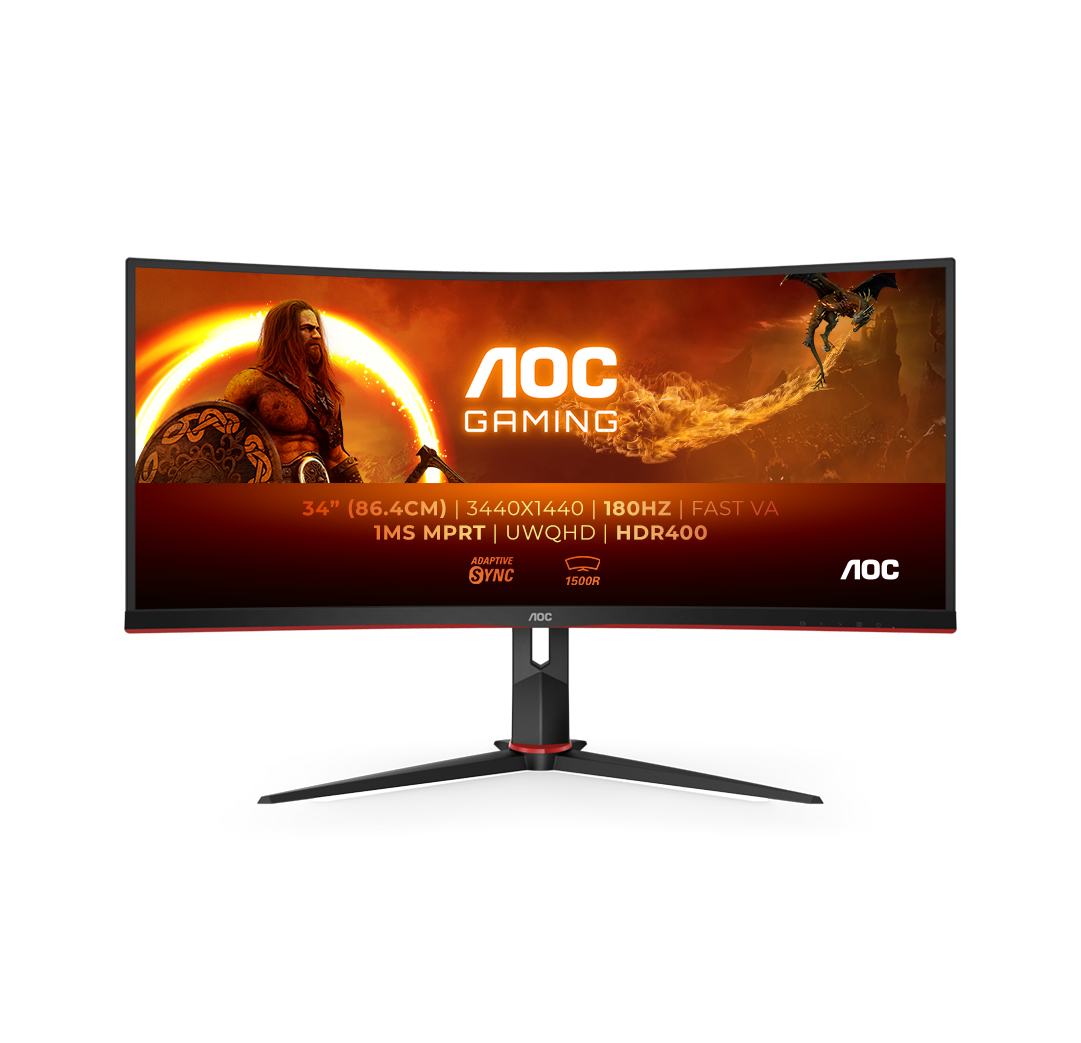 AOC G2 CU34G2XP/BK computer monitor 86.4 cm (34) 3440 x 1440 pixels