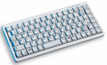 CHERRY Compact-Keyboard G84-4100 clavier Bureau USB + PS/2 AZERTY Gris