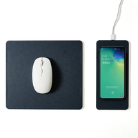 Pout Geteiltes Mauspad mit Schnellladung HANDS 3 SPLIT dunkelblau - Blau - Monochromatisch - ABS Synthetik - Polyurethan - USB - Anti-Rutsch-Basis