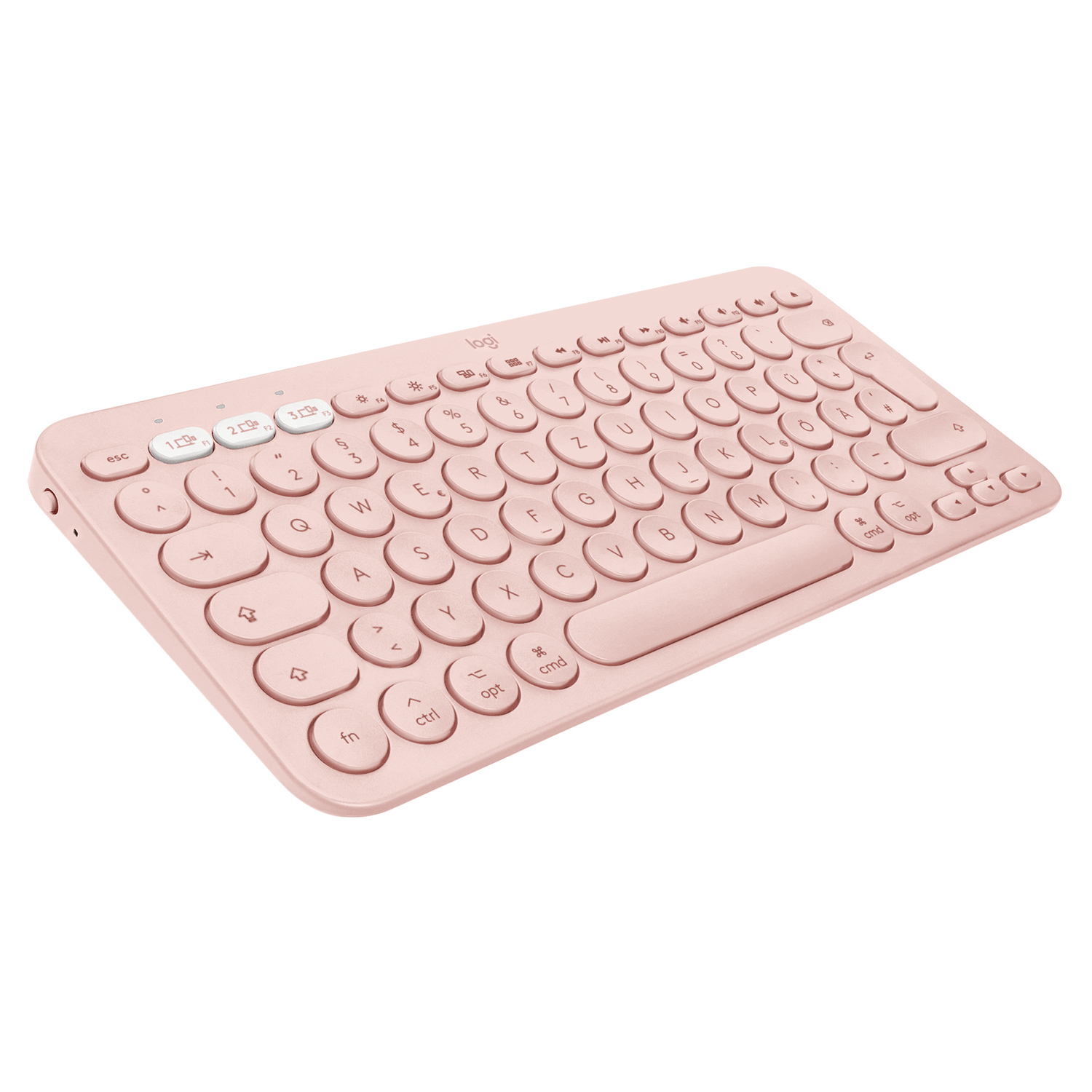 Logitech 920-010396  Logitech K380 for Mac Multi-Device Bluetooth Keyboard  clavier QWERTZ Suisse Rose