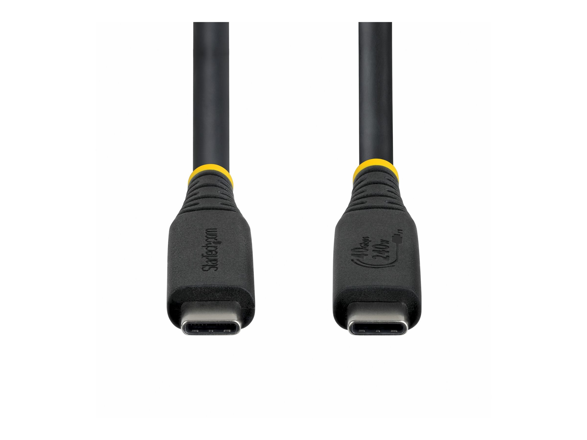 StarTech.com 1m (3ft) USB4 Cable, 40Gbps, USB-IF Certified USB-C Cable, 240W PD, 8K 60Hz/4K 240Hz DP2.1 DP40, TPE Jacket, Thunderbolt 4 Compatible - Black USB-C Cord