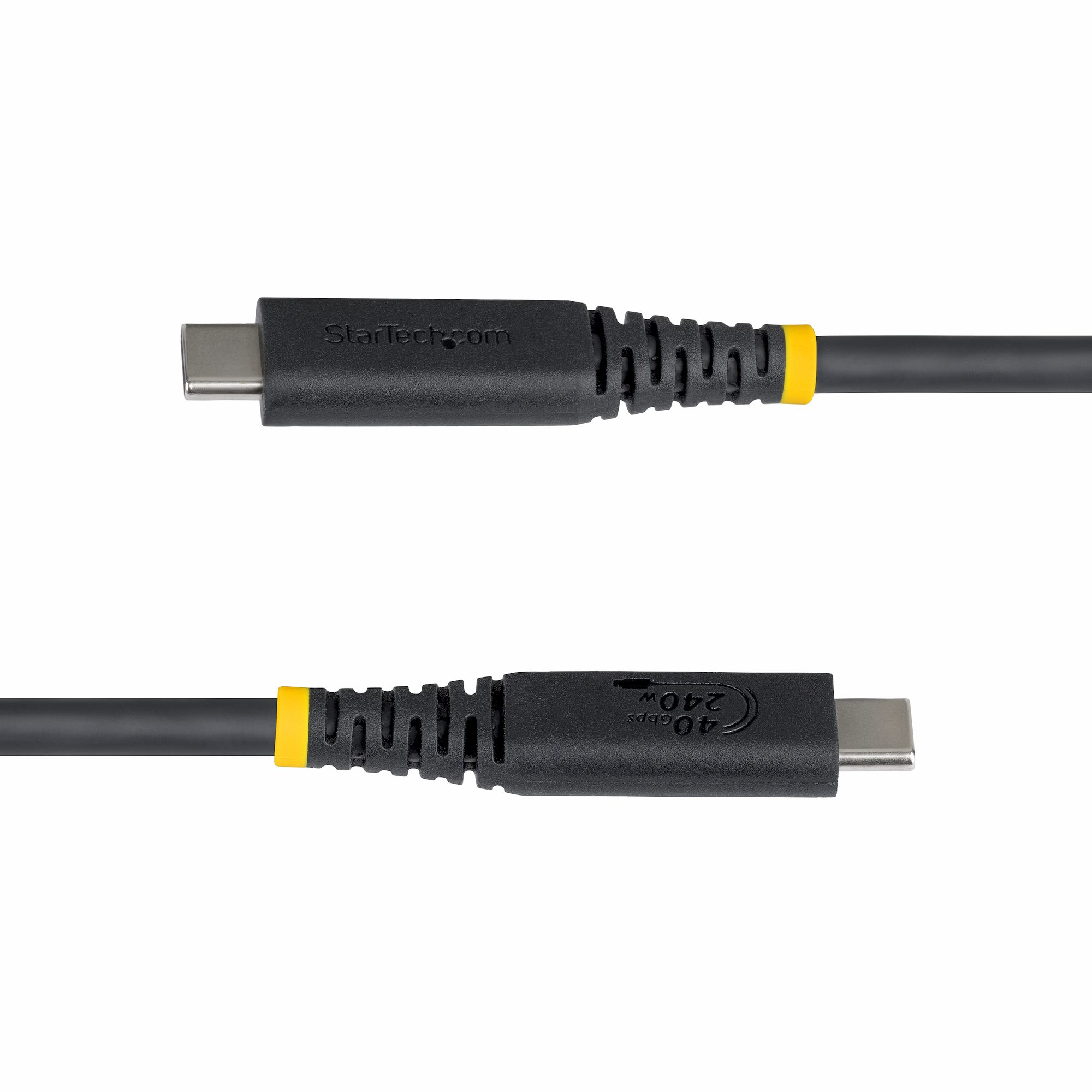 StarTech.com 1m (3ft) USB4 Cable, 40Gbps, USB-IF Certified USB-C Cable, 240W PD, 8K 60Hz/4K 240Hz DP2.1 DP40, TPE Jacket, Thunderbolt 4 Compatible - Black USB-C Cord