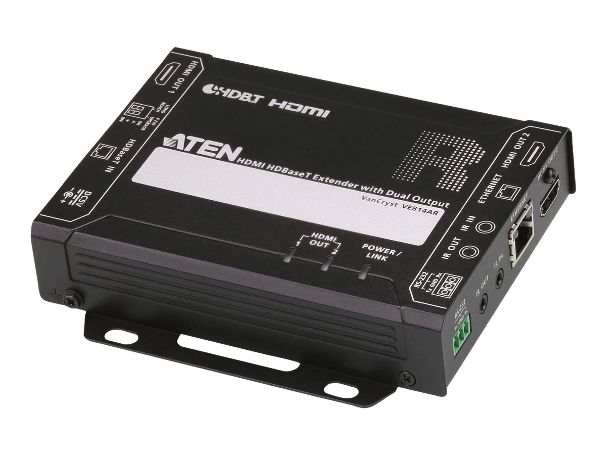 ATEN VE814AR moltiplicatore AV Ricevitore AV Nero