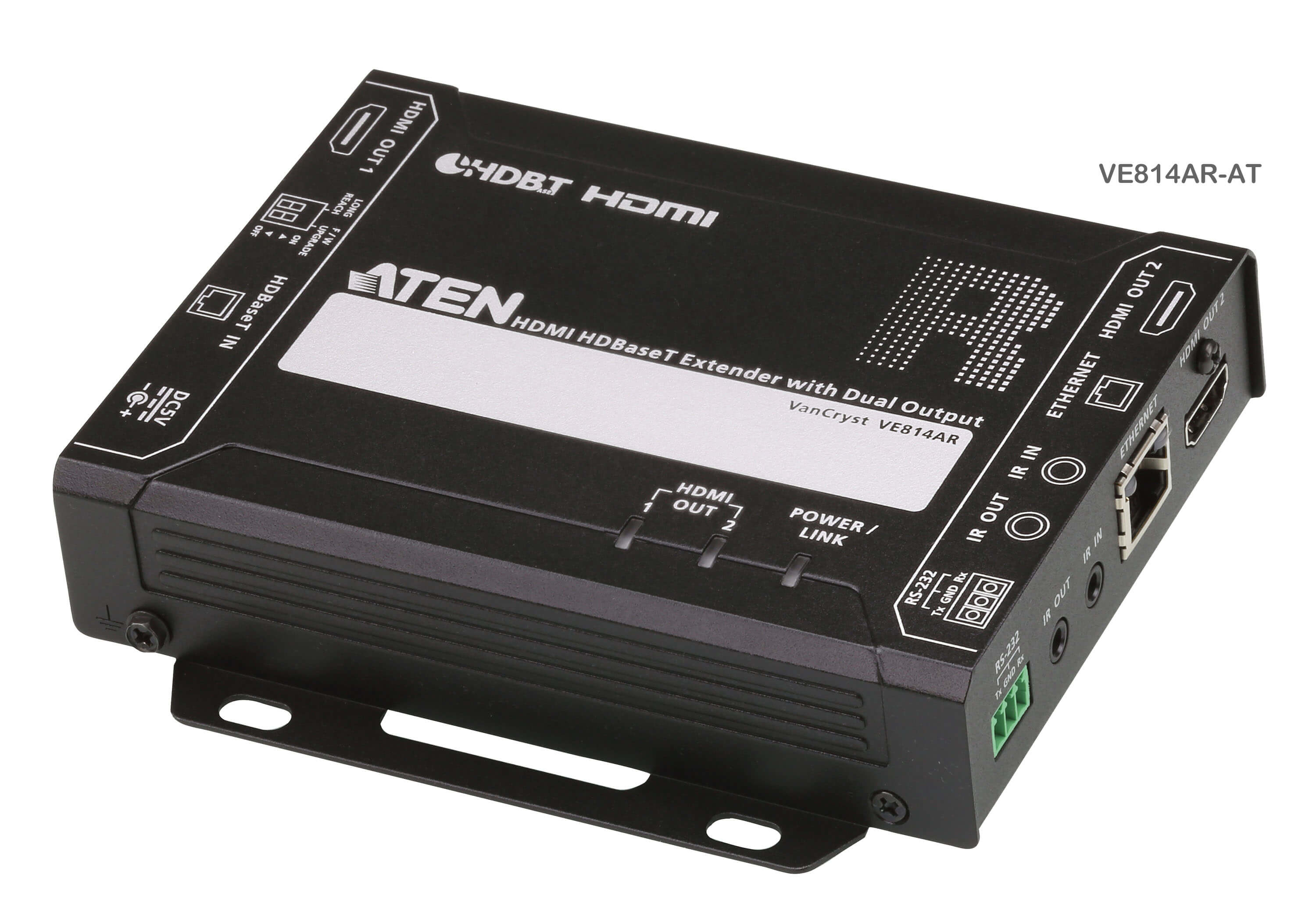 ATEN VE814AR moltiplicatore AV Ricevitore AV Nero
