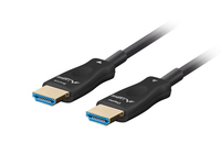 Lanberg CA-HDMI-30FB-0200-BK - 20 m - HDMI Typ A (Standard) - HDMI Typ A (Standard) - 48 Gbit/s - Schwarz