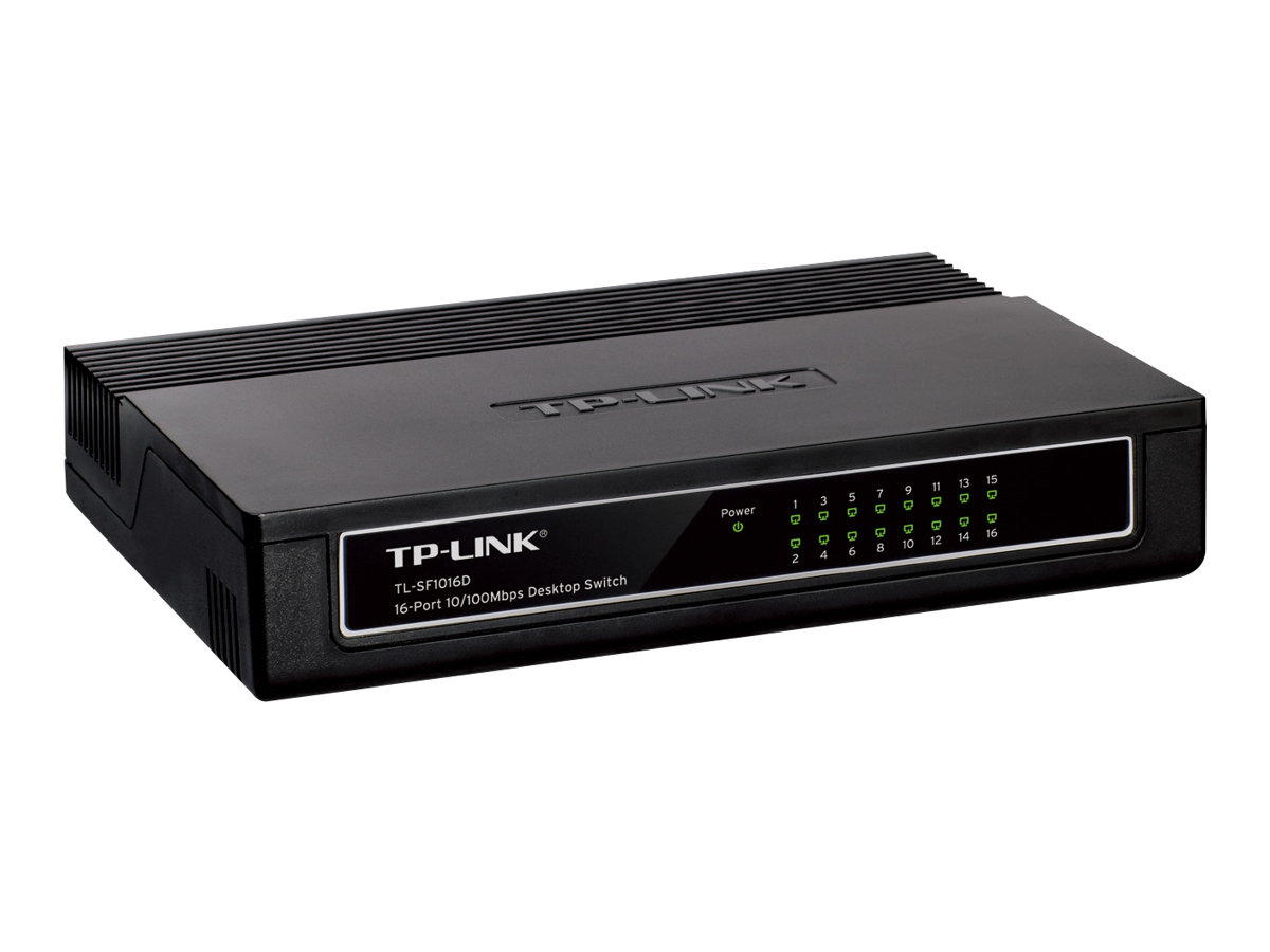 TP-Link TL-SF1016D switch Fast Ethernet (10/100) Negro
