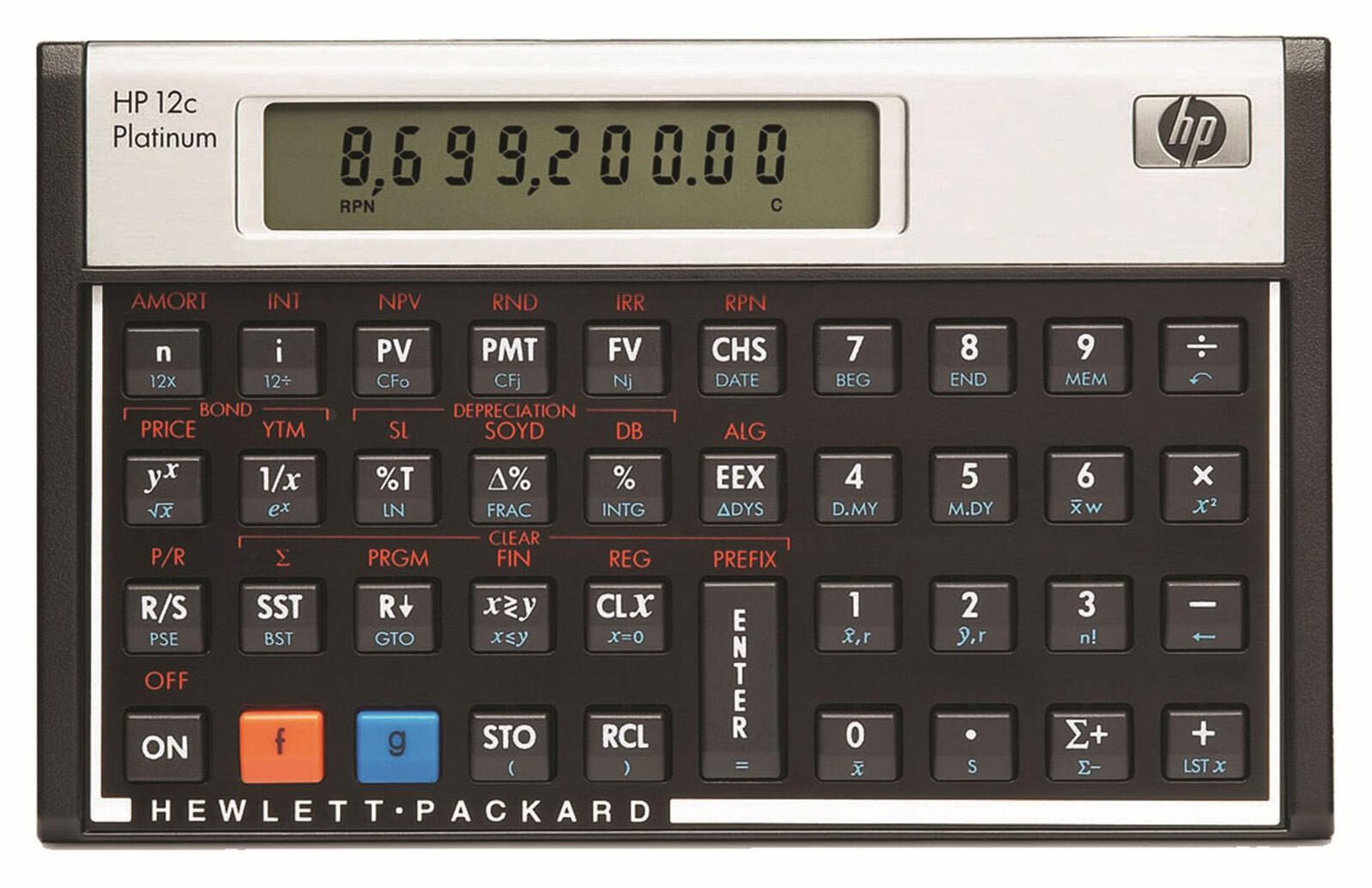 HP PLATINUM Financial Calculator HP-12C PLAT INT