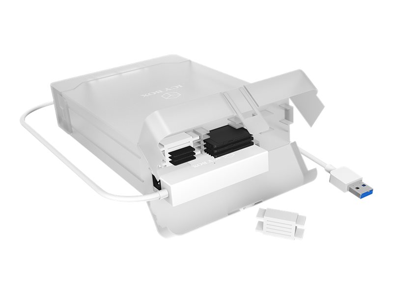 ICY BOX IB-AC705-6G - Speichergeh�use mit Datenanzeige, Netzanzeige, EasySwap Mechanism - 2,5 / 3,5 gemeinsam genutzt (6,4 cm/8,9 cm gemeinsam genutzt)