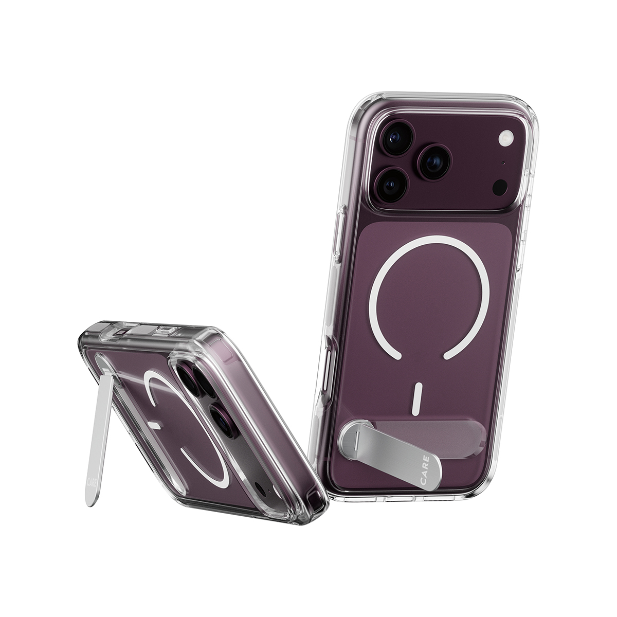PanzerGlass CARE by � Kickstand Case Transparent w. White MagSafe iPhone 2026 Pro Max | 17 Pro Max coque de protection pour t�l�phones portables Housse