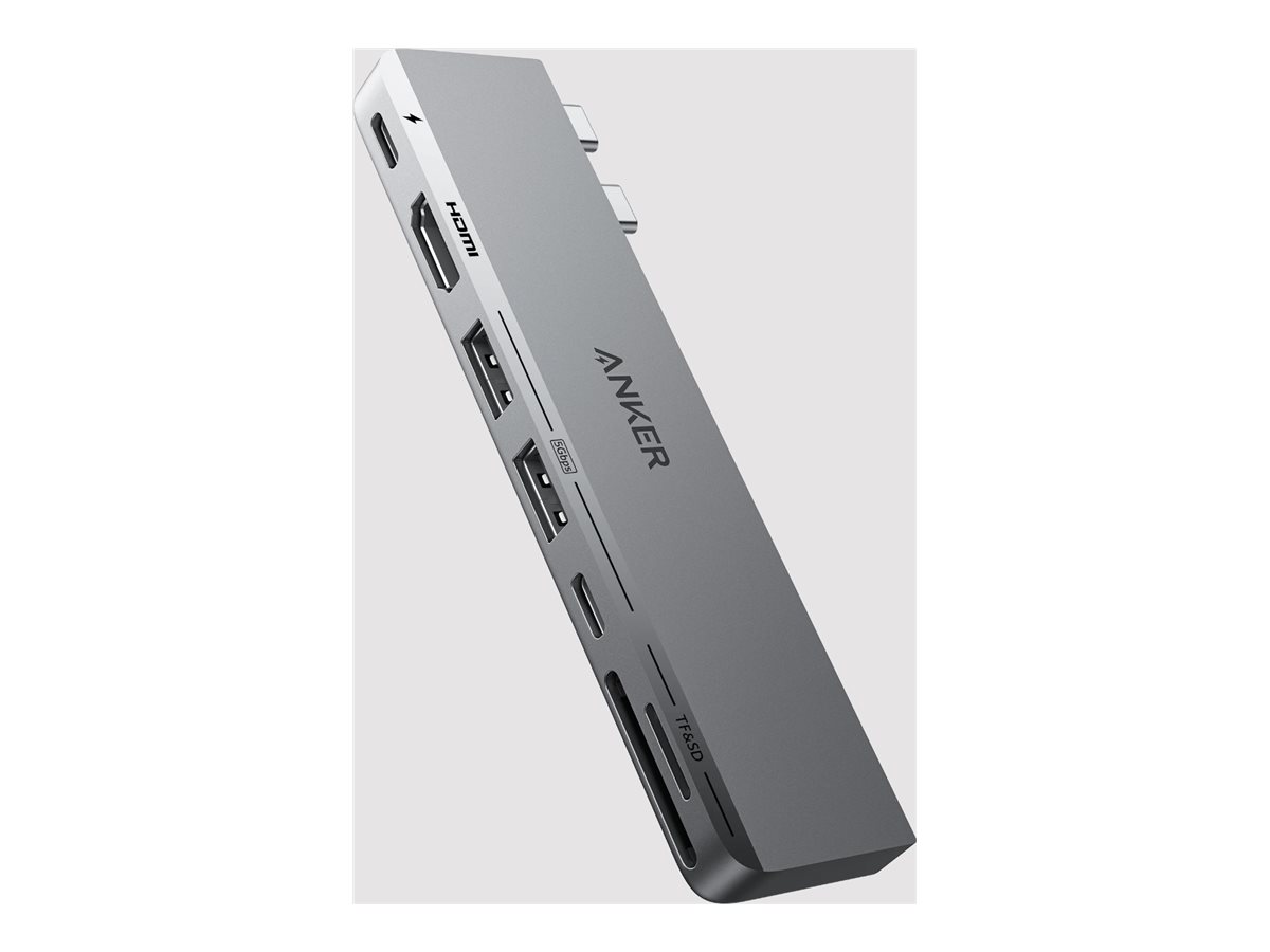 Anker Innovations Anker 547 - Hub - USB-C, 7-in-2 - 3 x USB-C + 2 x USB + 1 x HDMI