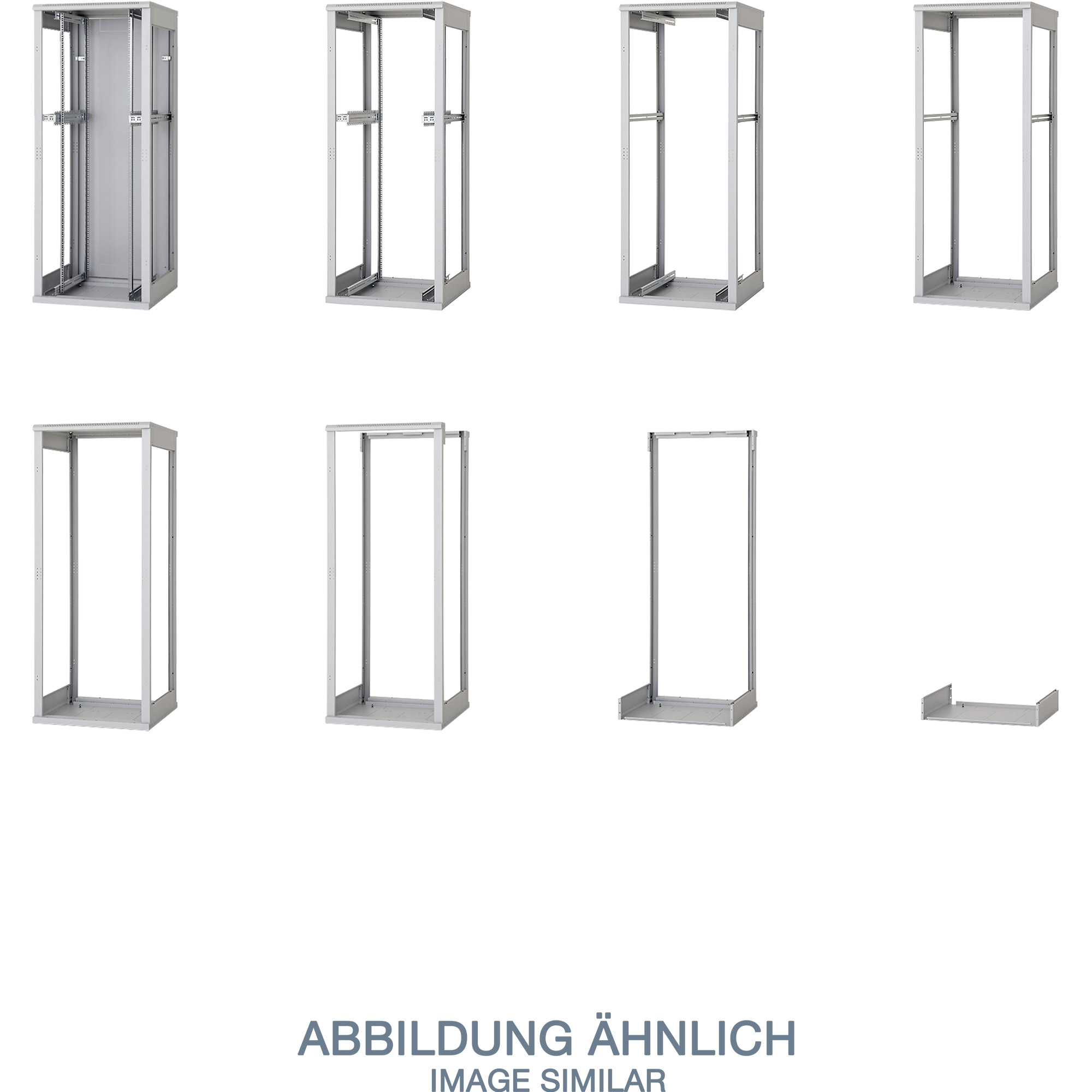 Triton 19 Delta RZ Rack 22U/800x800 glass door Rack o bastidor independiente Gris