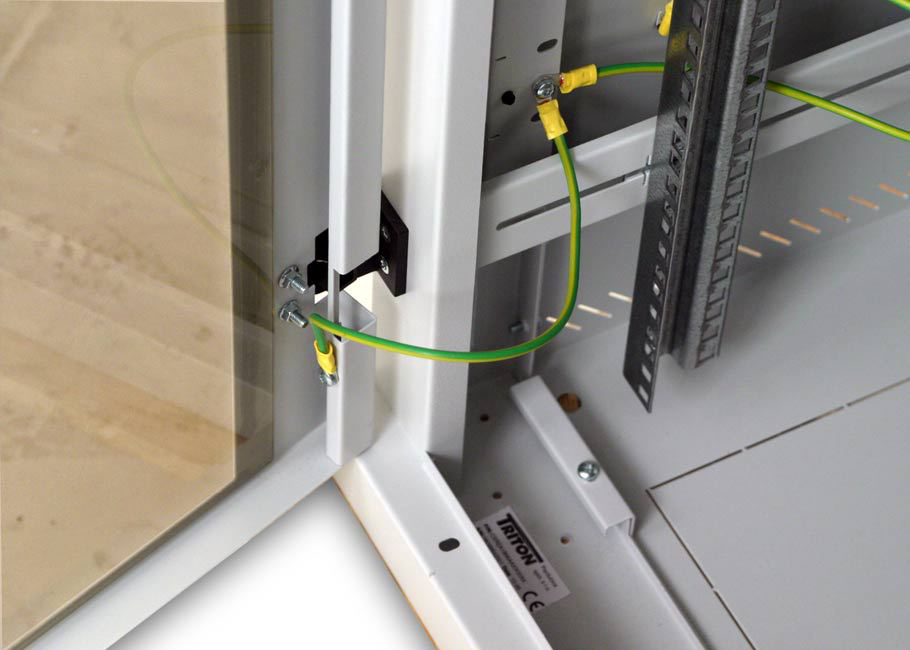 Triton 19 Delta RZ Rack 22U/800x800 glass door Rack o bastidor independiente Gris
