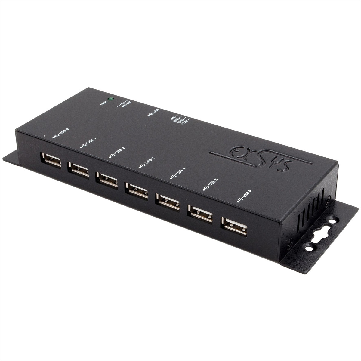 Exsys EX-1177-2S USB 2.0 Hub mit 7 Ports 15KV ESDberspannungs-Schutz - Kabel