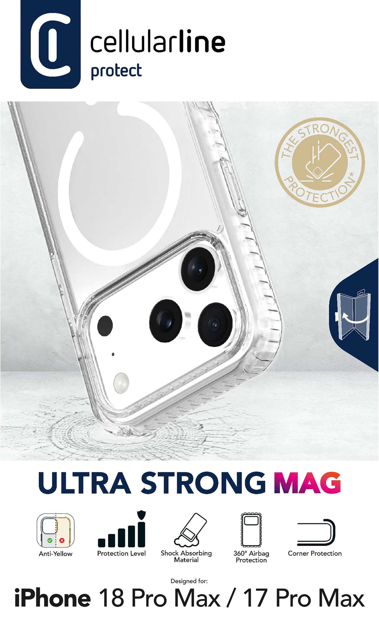Cellularline ULTRA STRONG MAG - IPHONE 17 PRO MAX / 18 PRO MAX