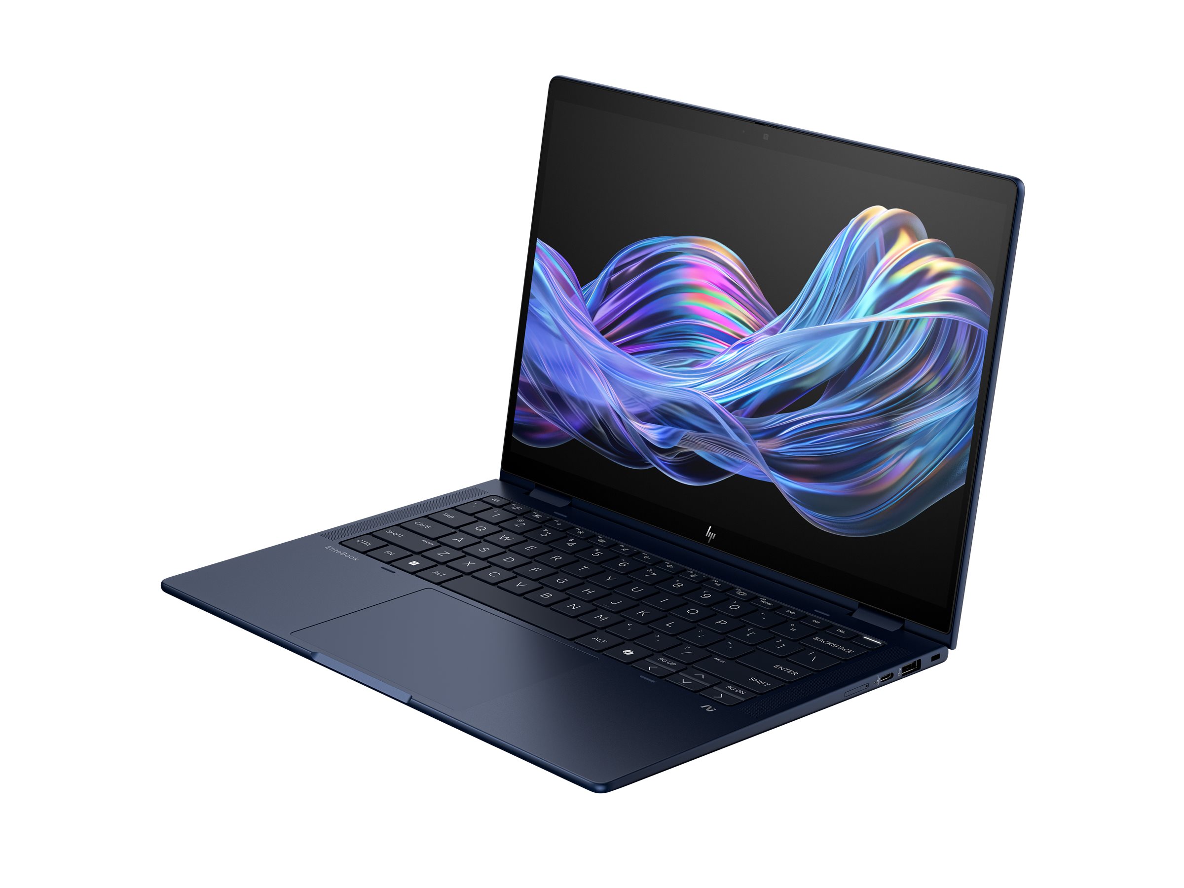 HP EliteBook X Flip G1i Next Gen AI PC Wolf Pro Security Edition Copilot+ PC Intel Core Ultra 7 258V Hybrid (2-in-1) 35.6 cm (14) Touchscreen WUXGA 32 GB LPDDR5x-SDRAM 1 TB SSD Wi-Fi 7 (802.11be) Windows 11 Pro Blue