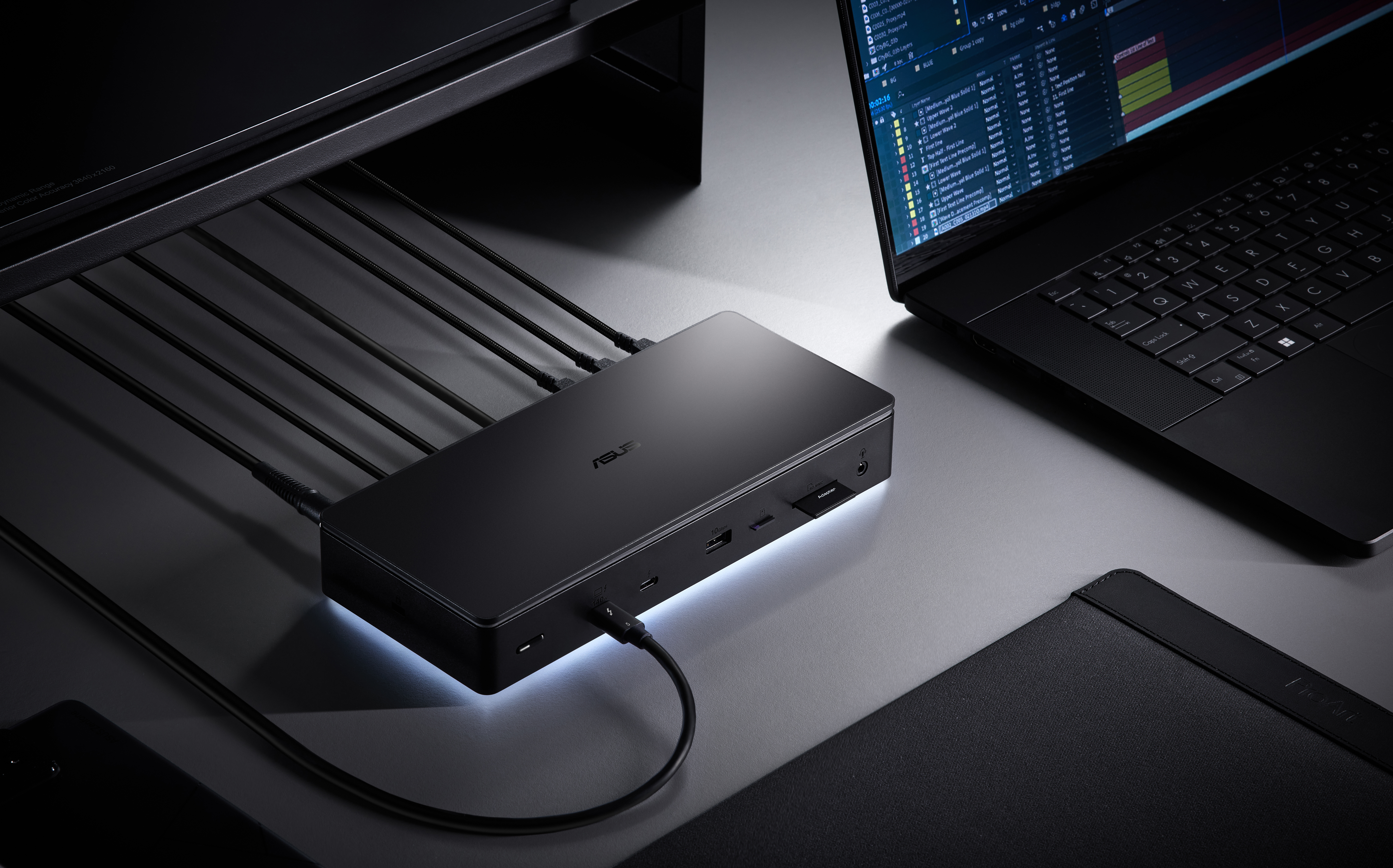ASUS Master Thunderbolt 5 Dock DC510 Avec fil Noir