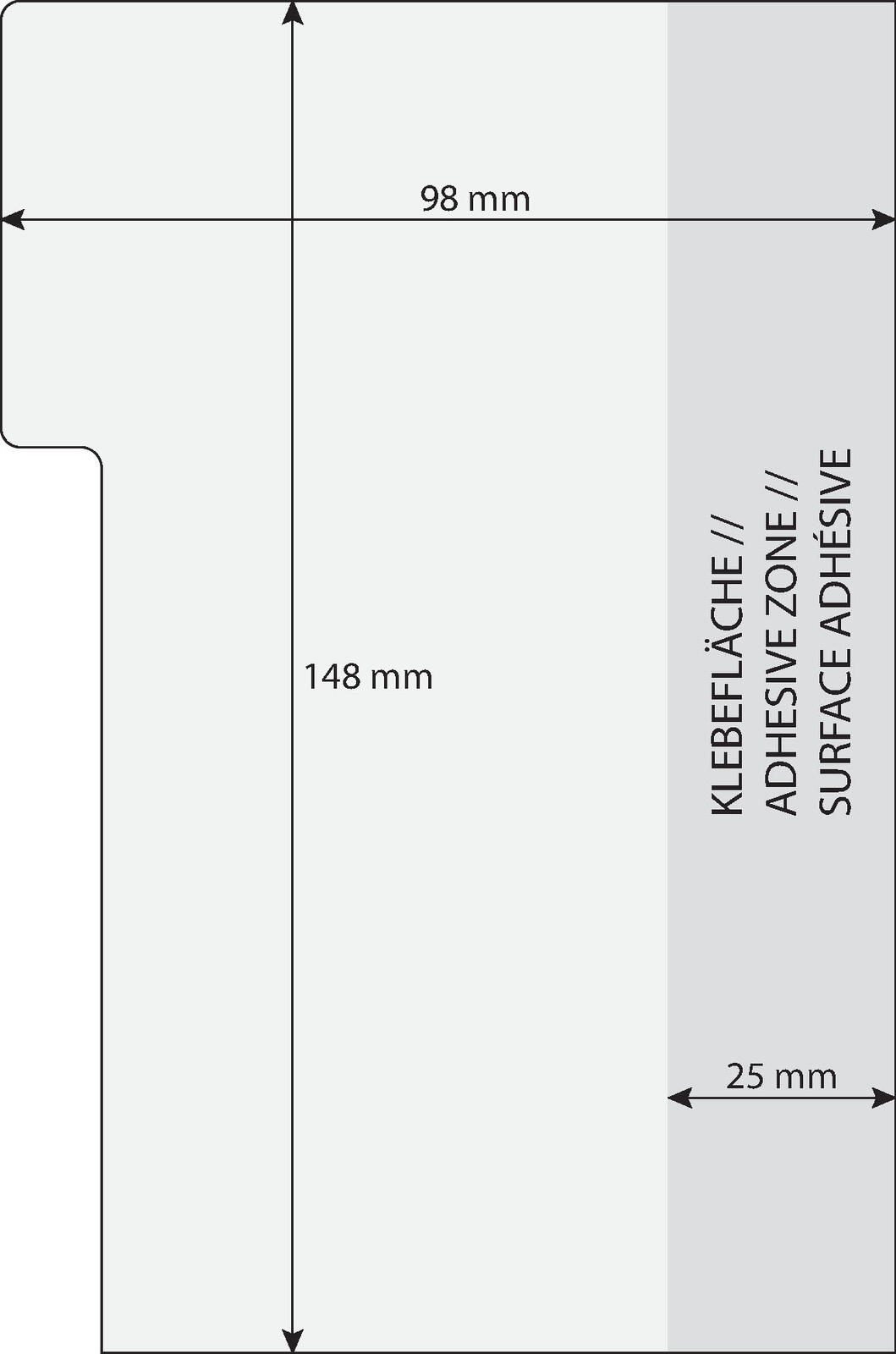 Sigel Haftmarker Tab Marker Notes HN206 98x148mm 3fach sort. 42Bl.