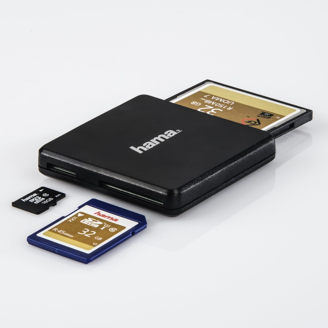 Hama 00124022 lecteur de carte mmoire USB 3.2 Gen 1 (3.1 Gen 1) Type-A Noir