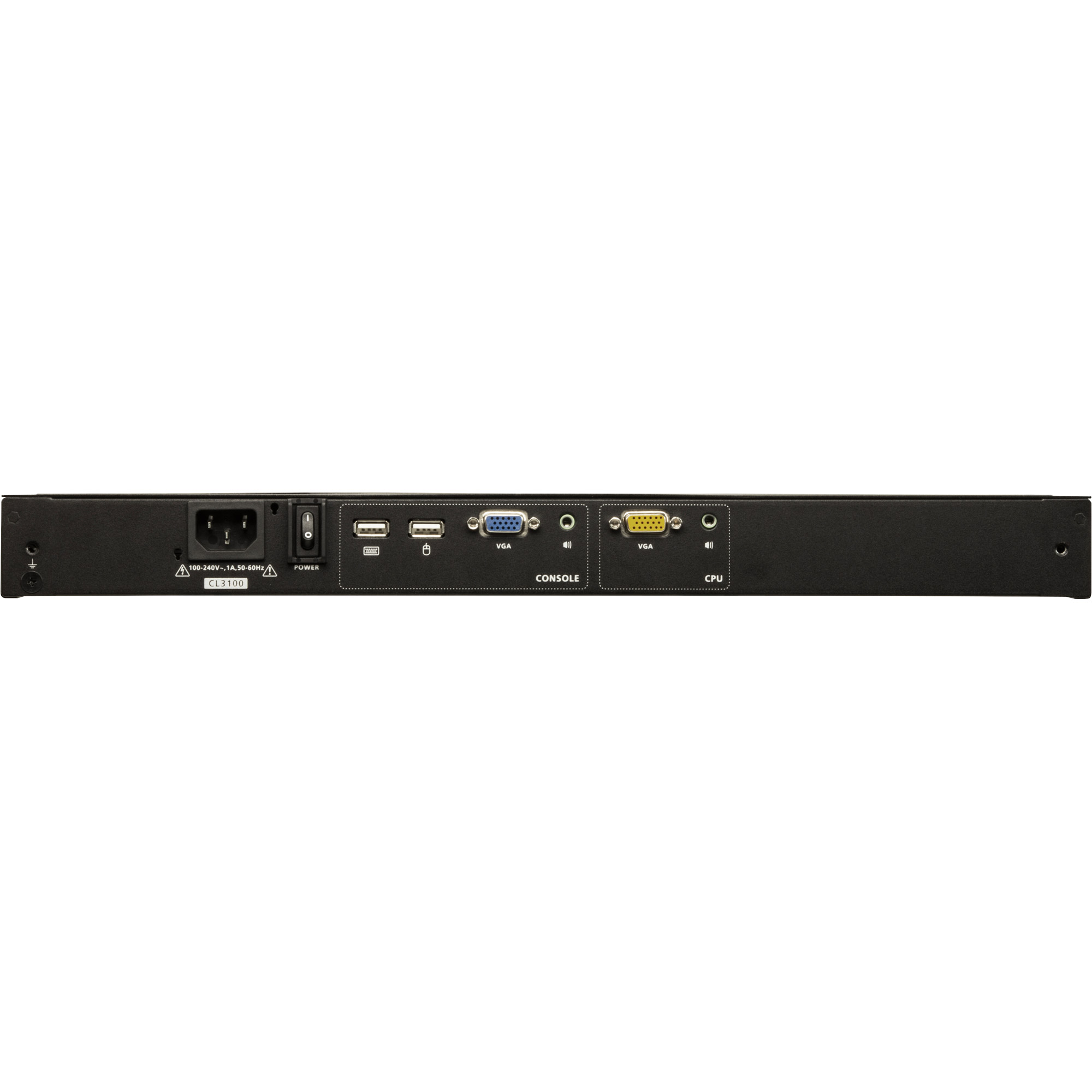 ATEN CL3100NX CH Kurze Tiefe Single Rail 18.5-LCD Konsole USB VGA