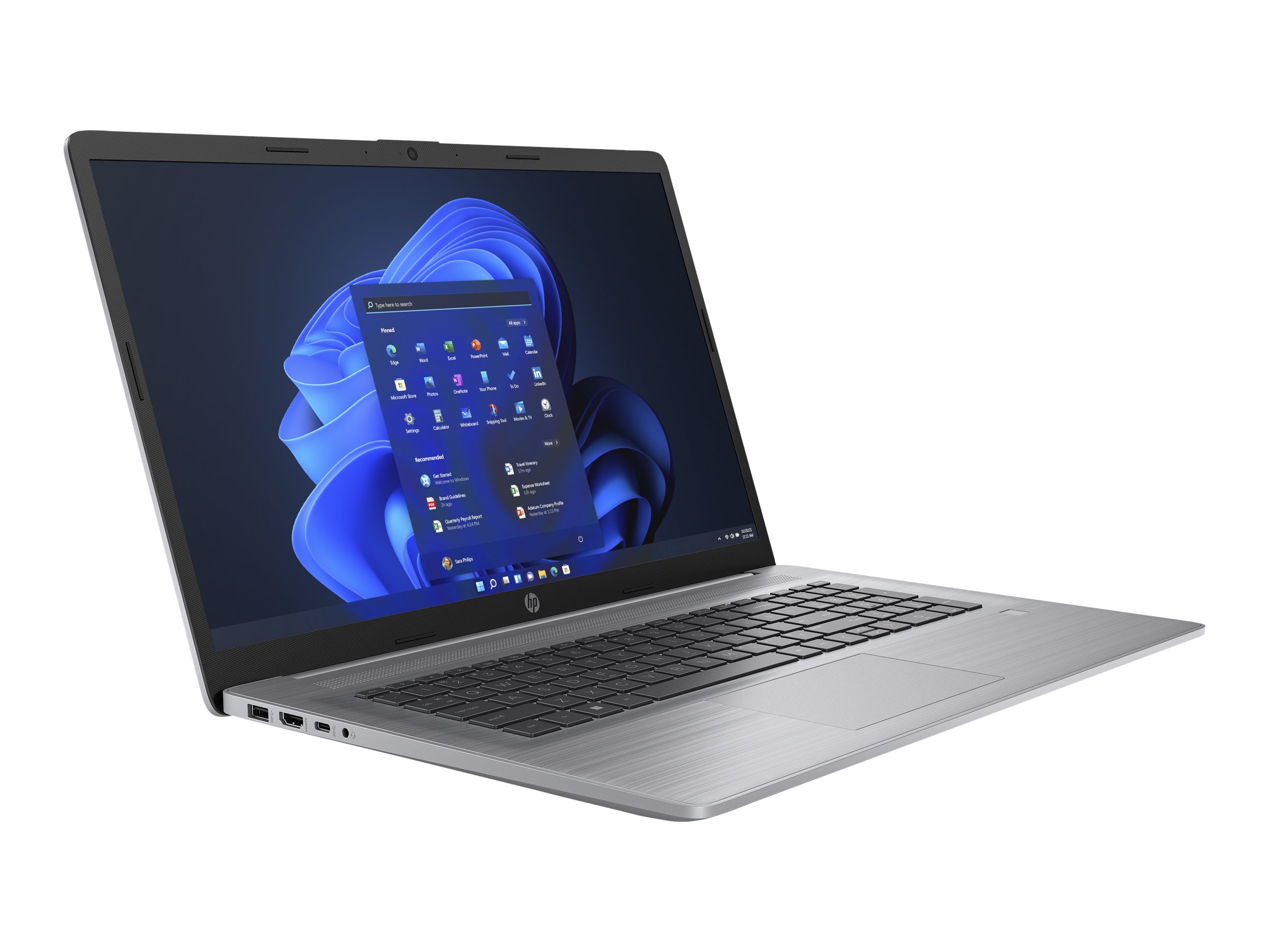 HP 470 G9 Notebook - Intel Core i5 1235U / 1.3 GHz - vPro - Win 11 Pro - Iris Xe Graphics - 8 GB RAM - 256 GB SSD NVMe, HP Value - 43.9 cm (17.3)
