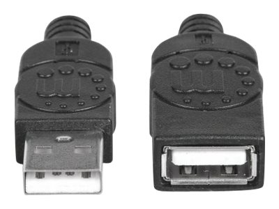 IC Intracom Manhattan USB-A to USB-A Extension Cable, 1.8m, Male to Female, 480 Mbps (USB 2.0)