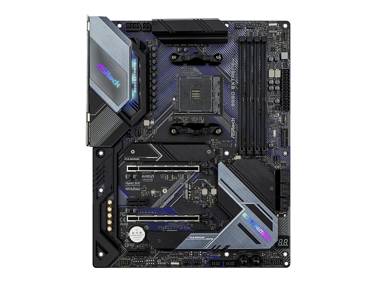 ASRock B550 Extreme4 - Motherboard - ATX - Socket AM4 - AMD B550 Chipsatz - USB-C Gen2, USB-C Gen1, USB 3.2 Gen 1, USB 3.2 Gen 2 - 2.5 Gigabit LAN - Onboard-Grafik (CPU erforderlich)