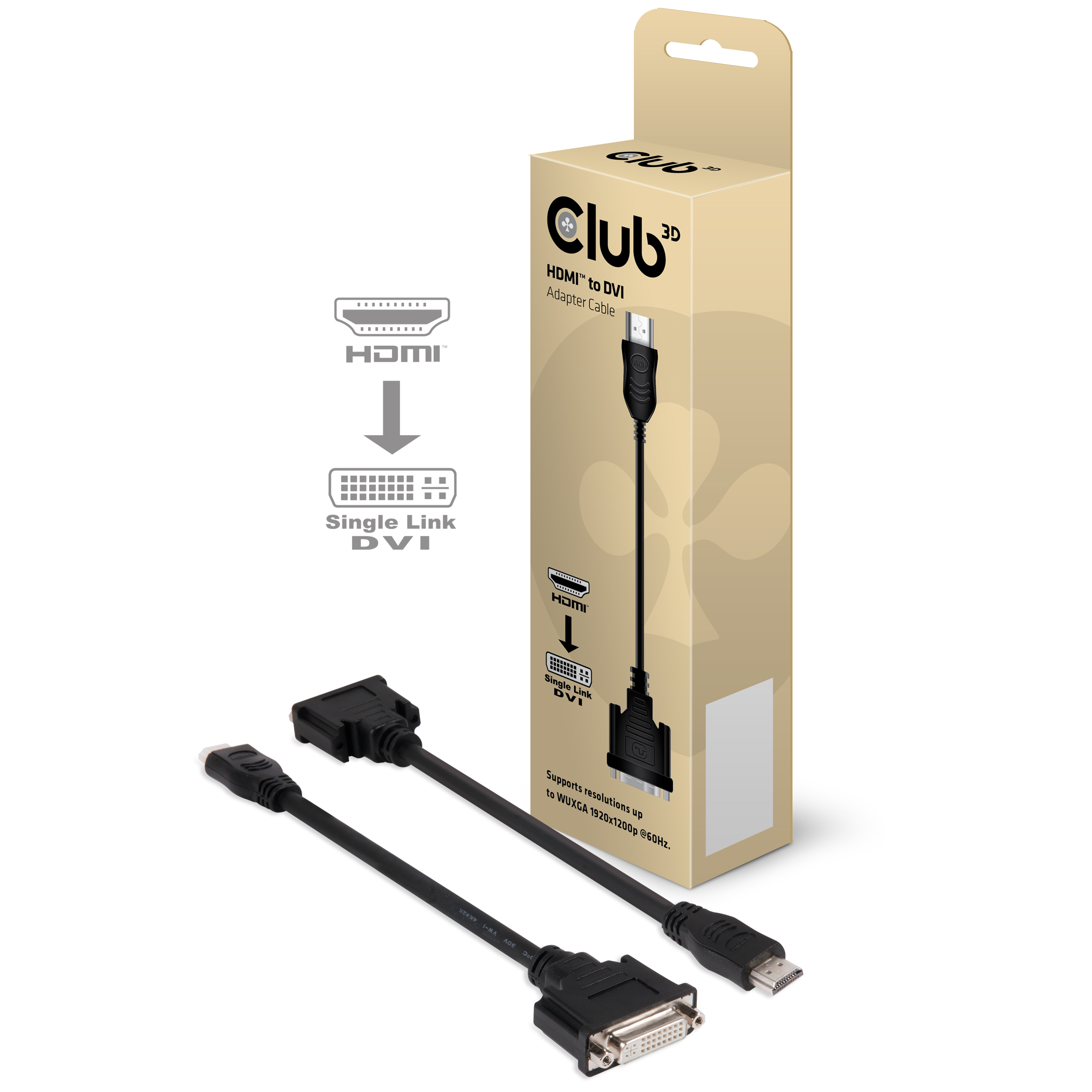 Club 3D HDMI auf DVI-I Video Adapter