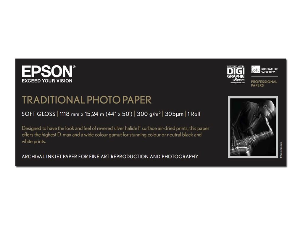 Epson Traditional Photo Paper, 44 x 15 m