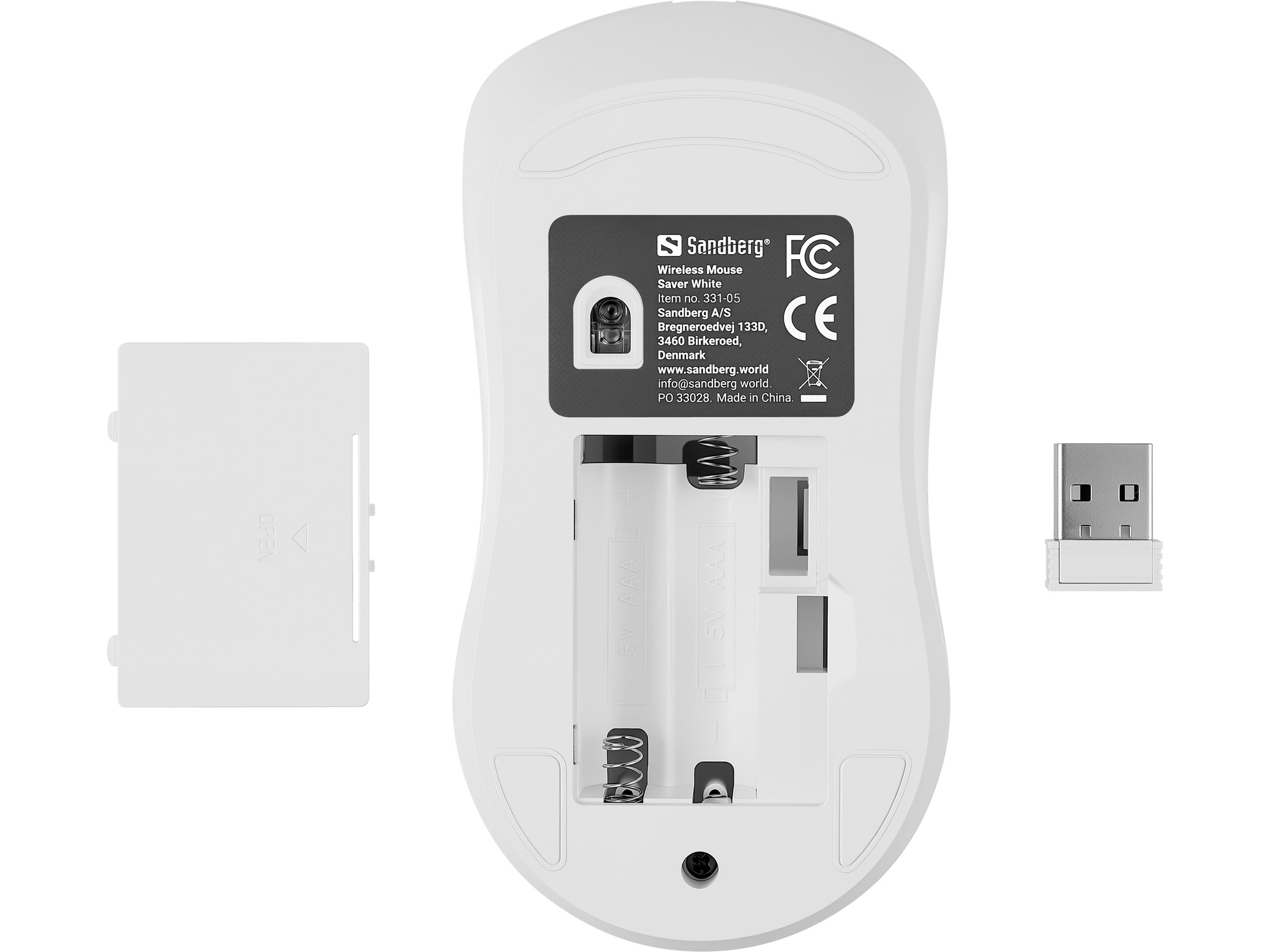 Sandberg 331-05 mouse Universale Ambidestro RF Wireless 1600 DPI