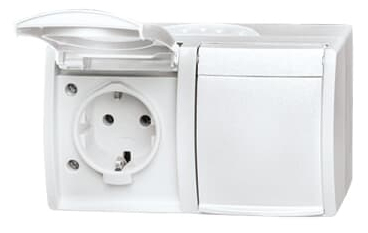 Busch-Jaeger 20/2 EW-54 socket-outlet CEE 7/3 White