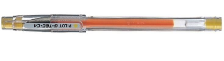 Pilot G-Tec C4 Capped gel pen Yellow 12 pc(s)