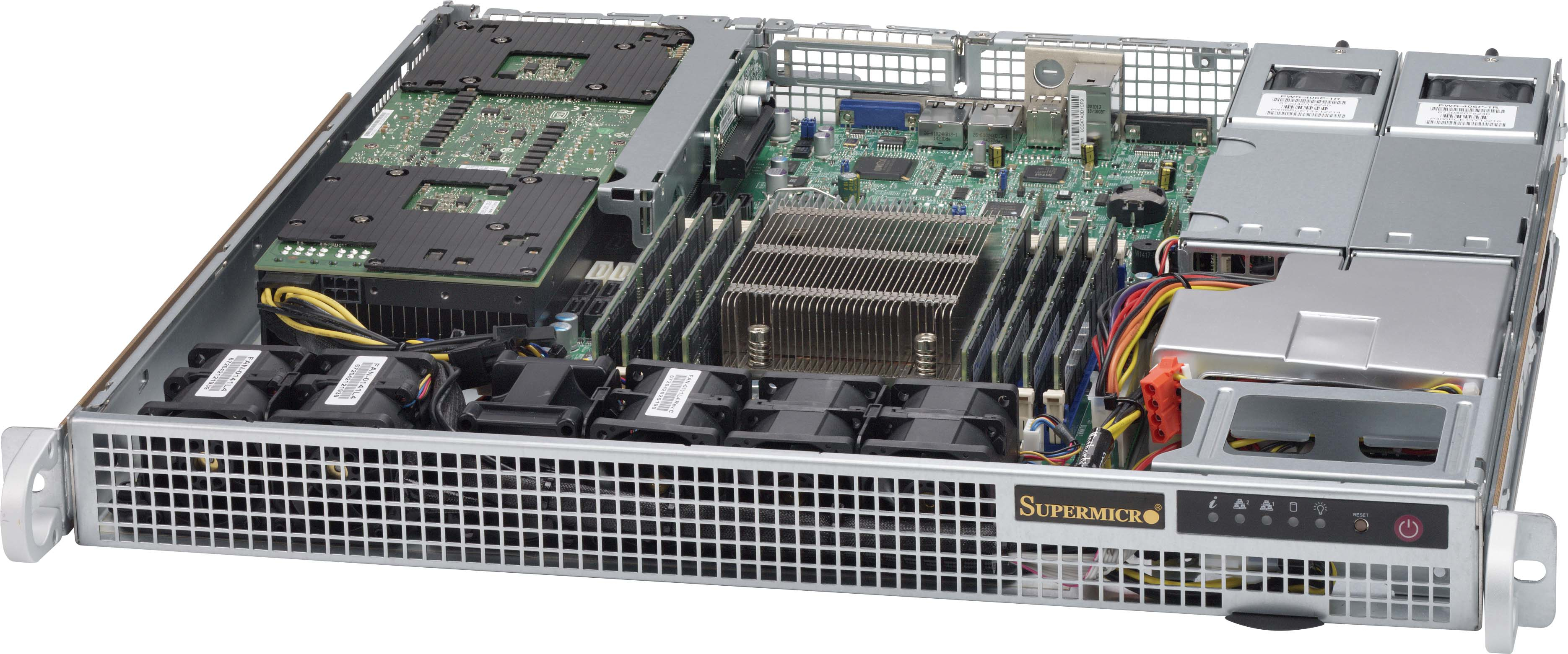 Supermicro SuperChassis 514-R407W Support Gris 400 W
