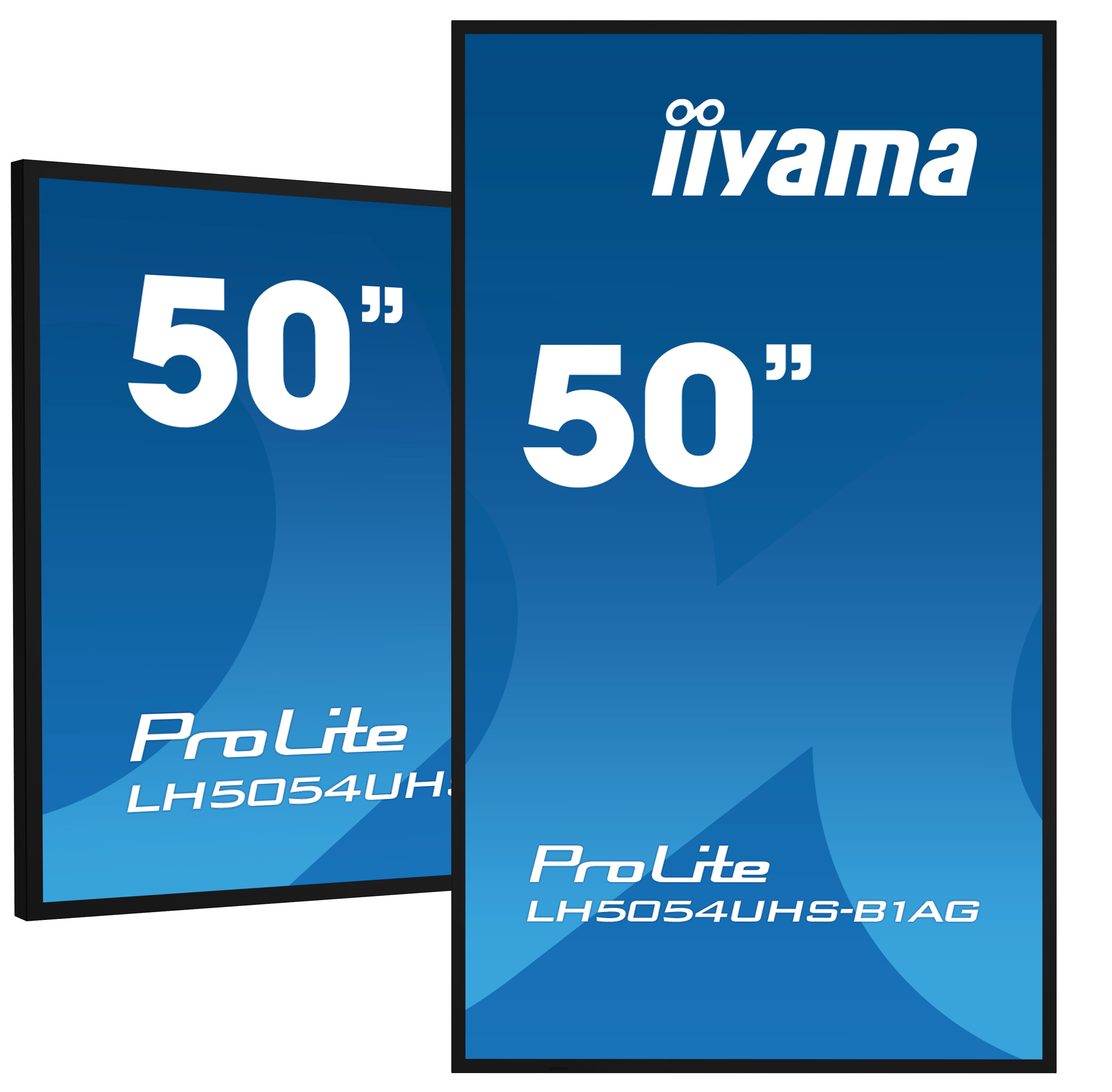 iiyama LH5054UHS-B1AG Signage Display Digital signage flat panel 125.7 cm (49.5) LCD Wi-Fi 500 cd/m� 4K Ultra HD Black Built-in processor Android 11 24/7