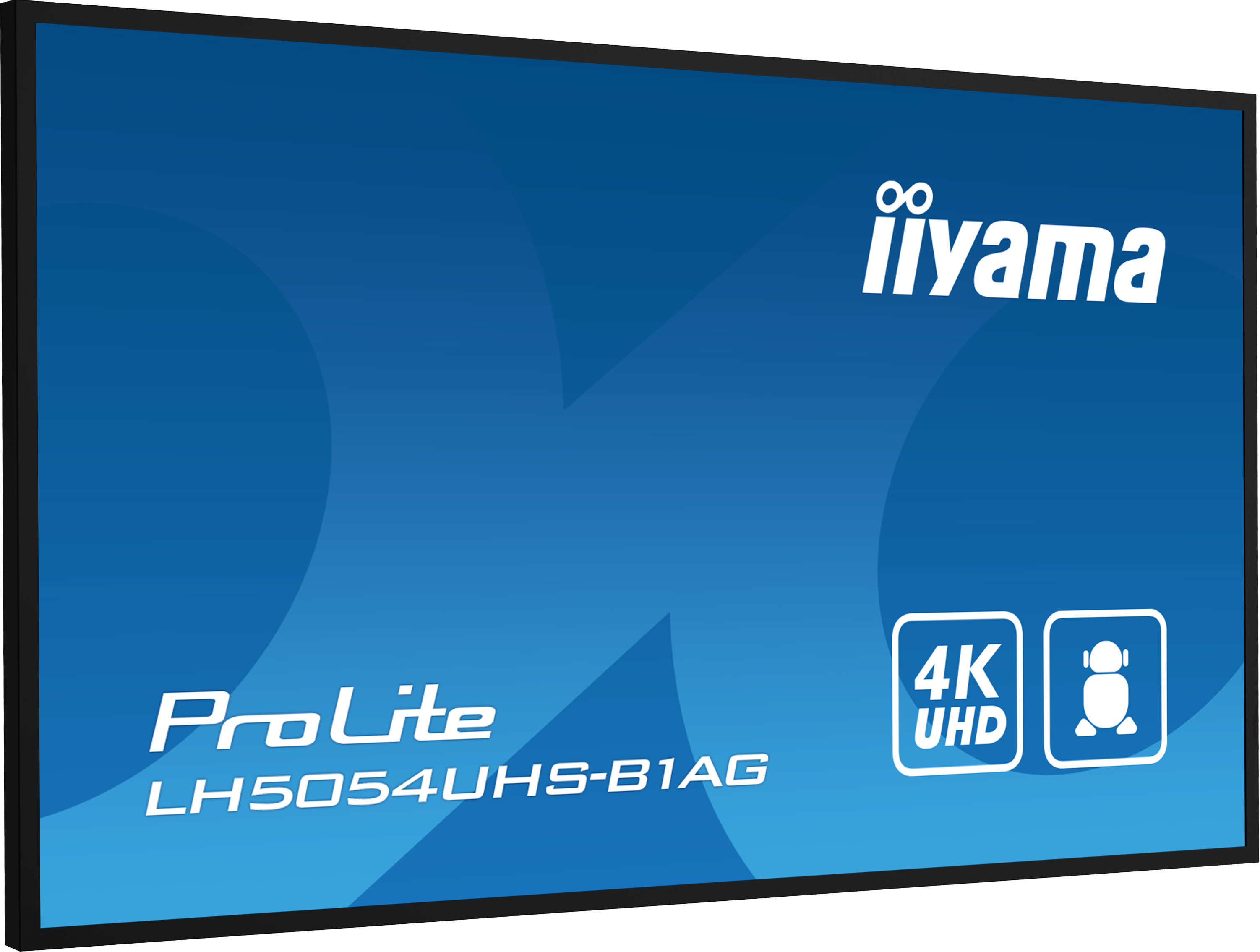 iiyama LH5054UHS-B1AG Signage Display Digital signage flat panel 125.7 cm (49.5) LCD Wi-Fi 500 cd/m� 4K Ultra HD Black Built-in processor Android 11 24/7