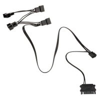 Kolink 1-4 PWM L�fter Splitterkabel - 35 cm geflochten schwarz