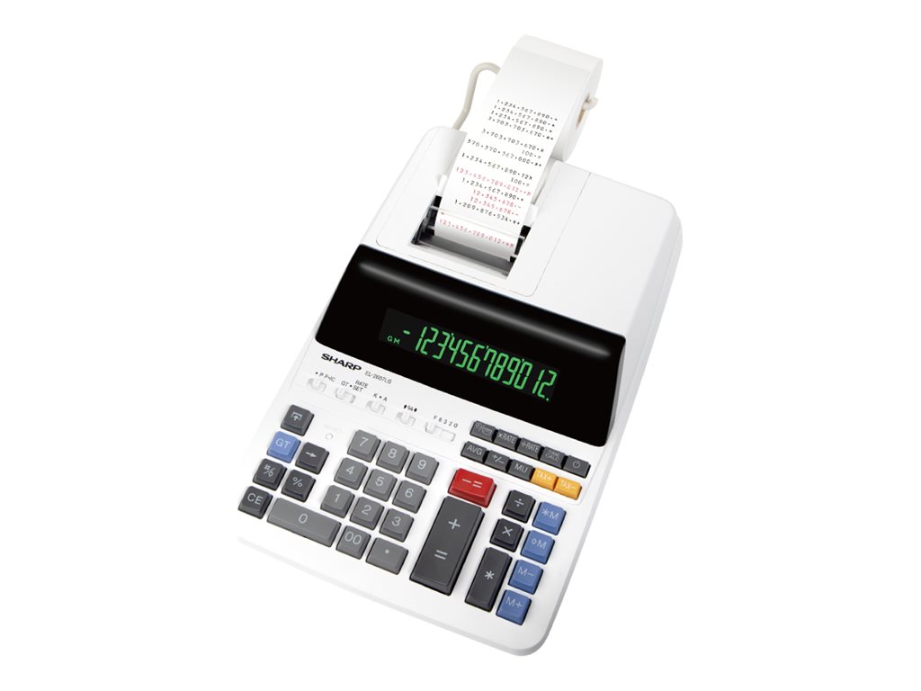 Sharp EL-2607LG - Druckrechner - LCD - 12 Stellen