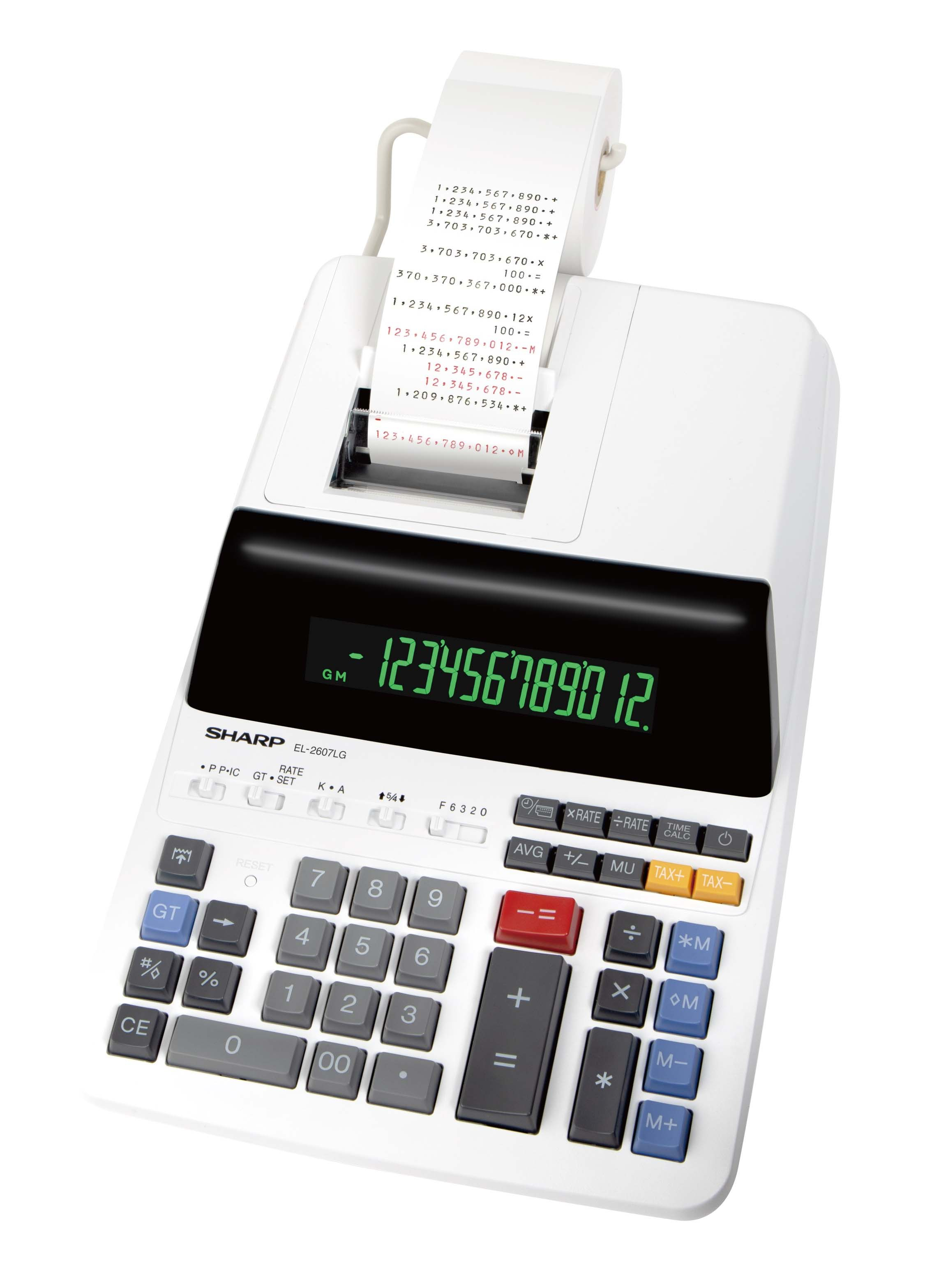 Sharp EL-2607LG - Druckrechner - LCD - 12 Stellen