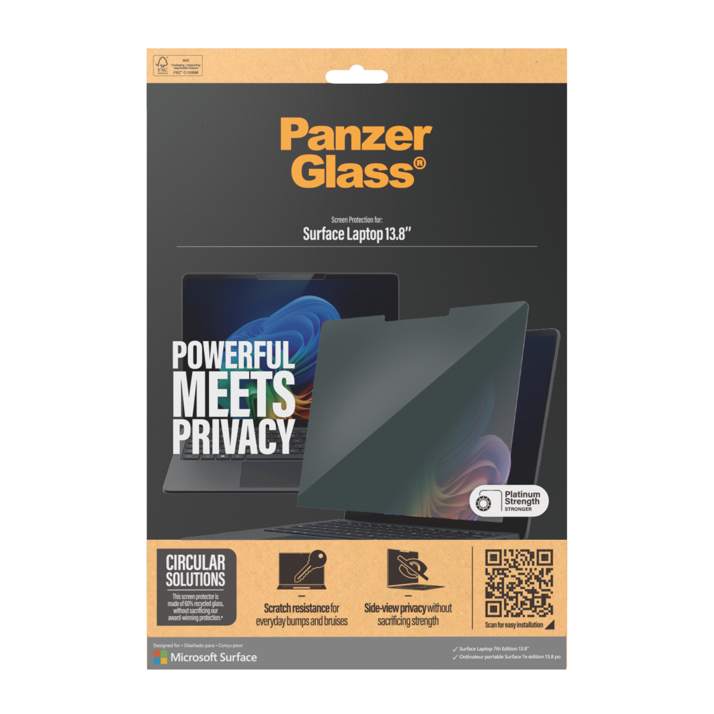 PanzerGlass Ultra Wide Fit Privacy Microsoft 1 pi�ce(s)