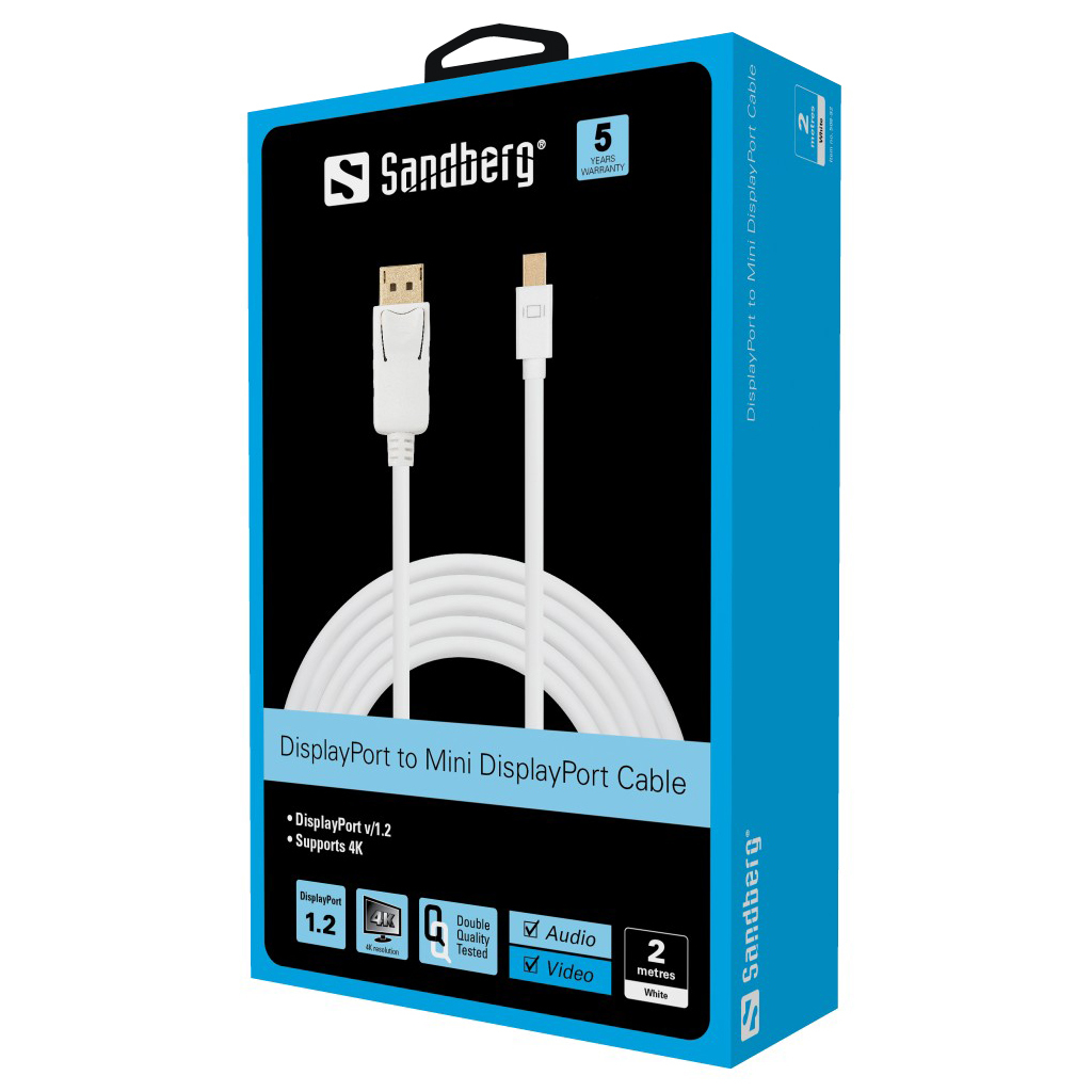 Sandberg DP-MiniDP 1.2 4K M-M 2m