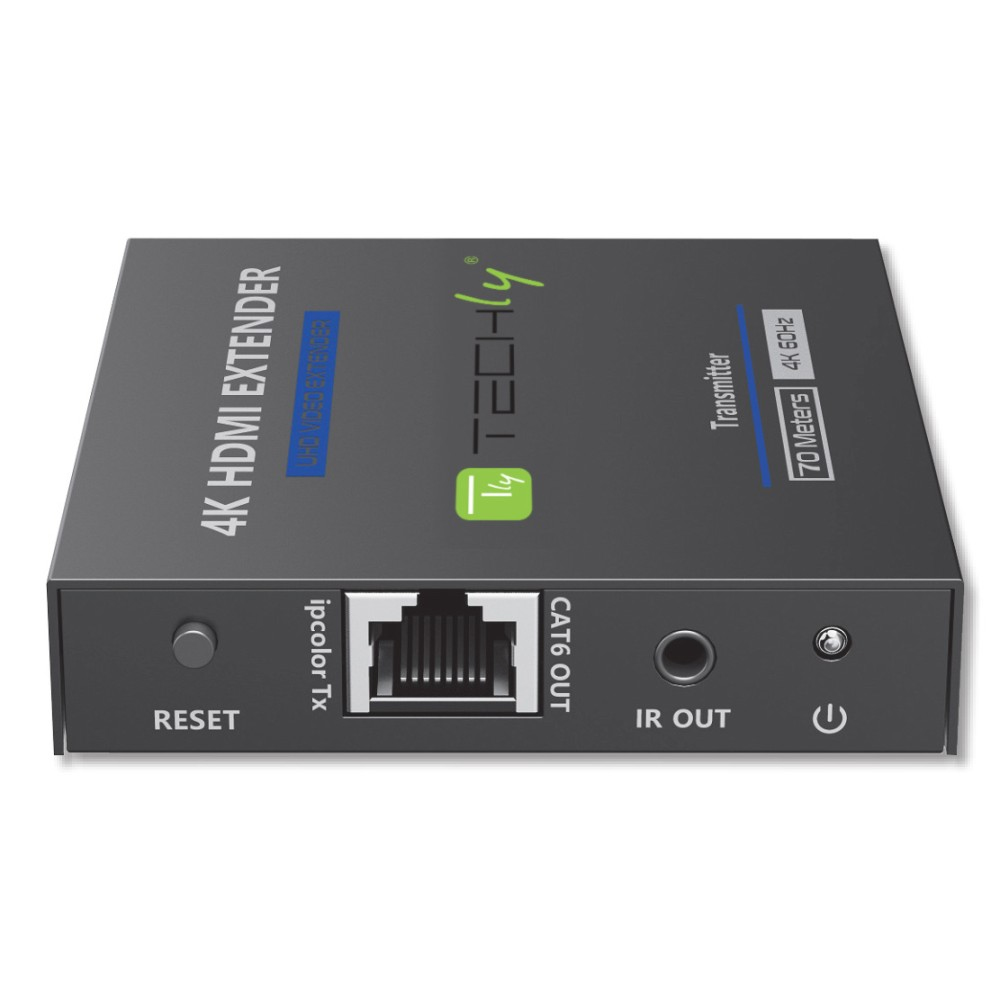 Techly IDATA EXT-565 AV extender AV transmitter & receiver Black