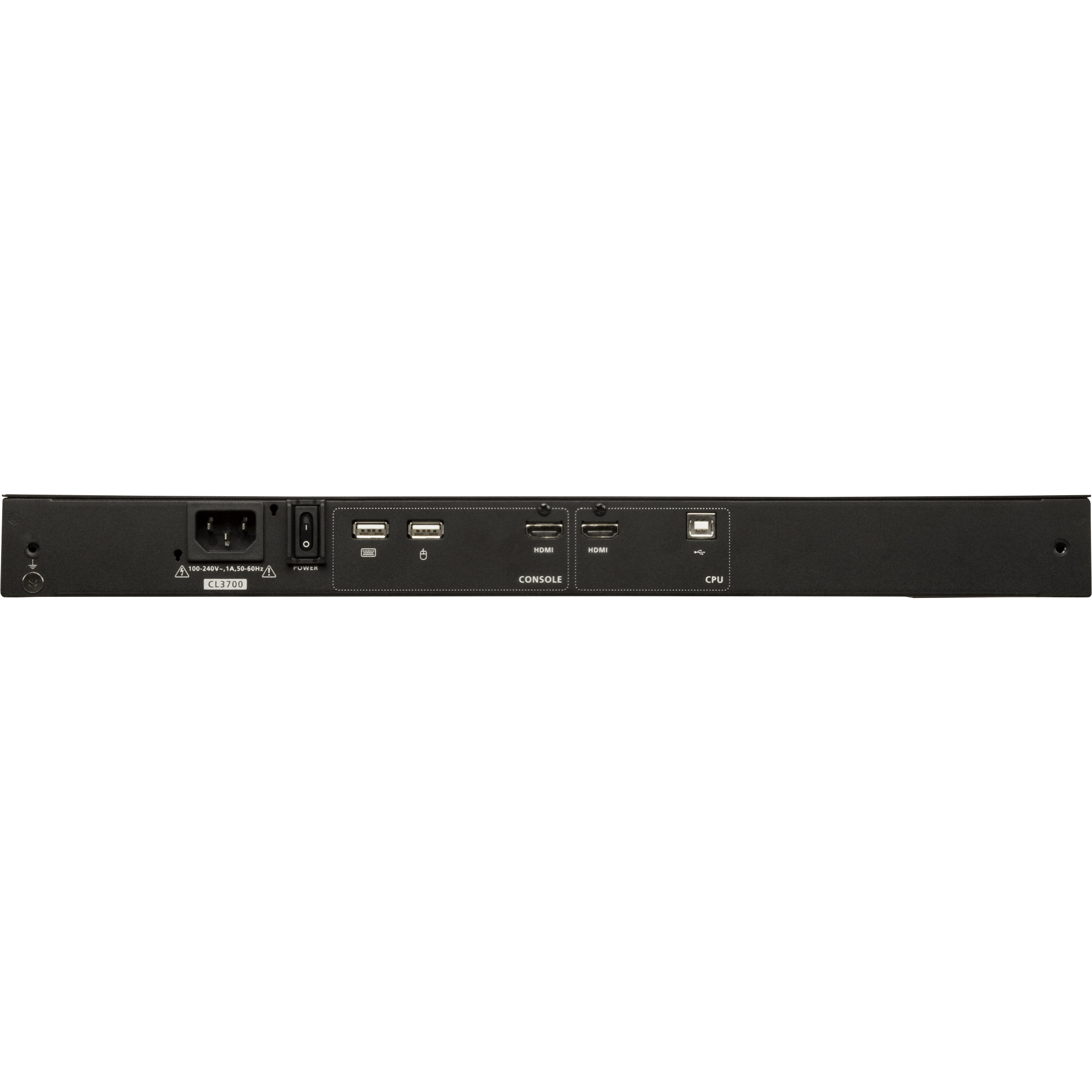 ATEN CL3700NW FR Kurze Tiefe Single Rail 18.5-LCD Konsole USB HDMI - KVM-Konsole