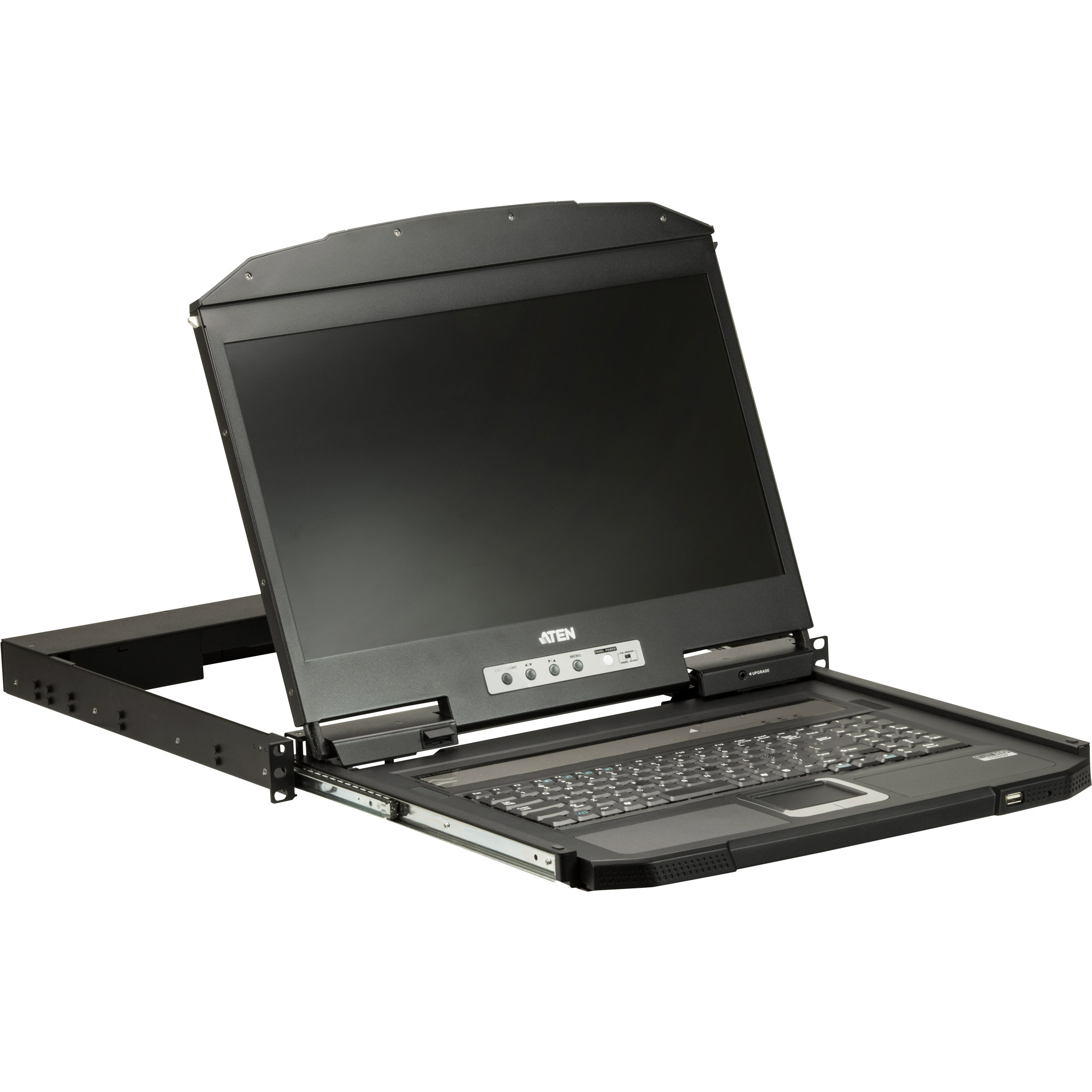 ATEN CL3700NW FR Kurze Tiefe Single Rail 18.5-LCD Konsole USB HDMI - KVM-Konsole