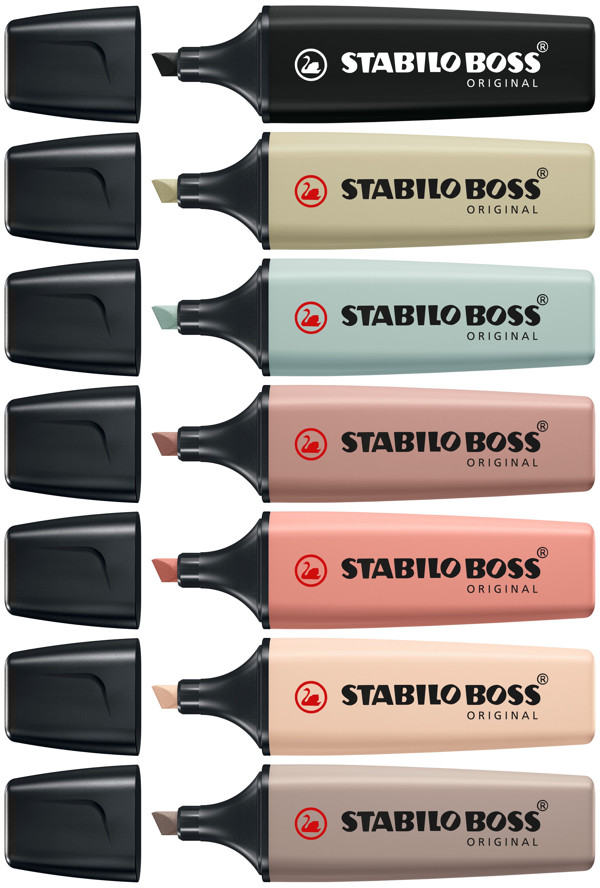 STABILO BOSS ORIGINAL NatureColors marcador 10 pieza(s) Punta de cincel Marr�n