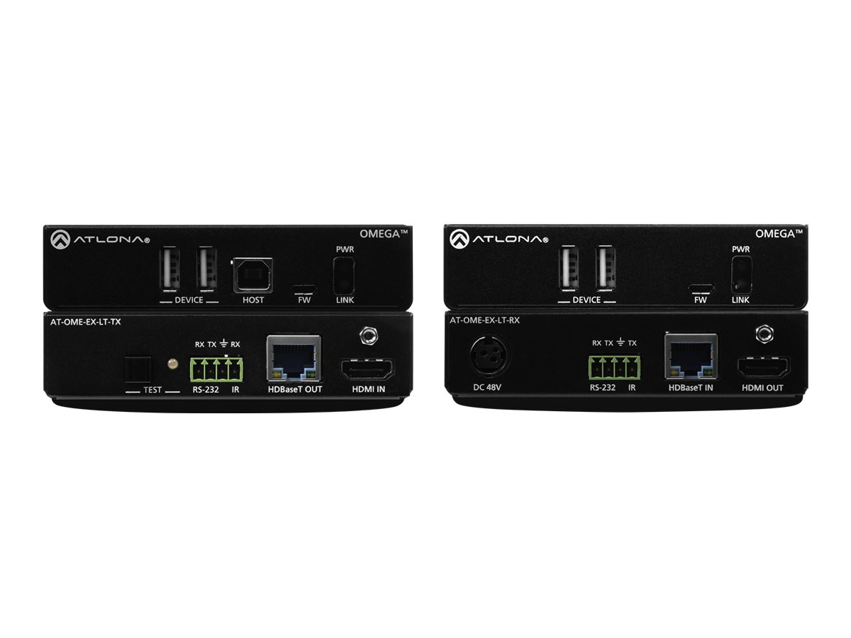 Atlona AT-OME-EX-KIT-LT network extender Network transmitter & receiver Black