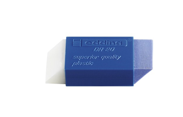 Edding DR 20 eraser Plastic Blue, Transparent 20 pc(s)