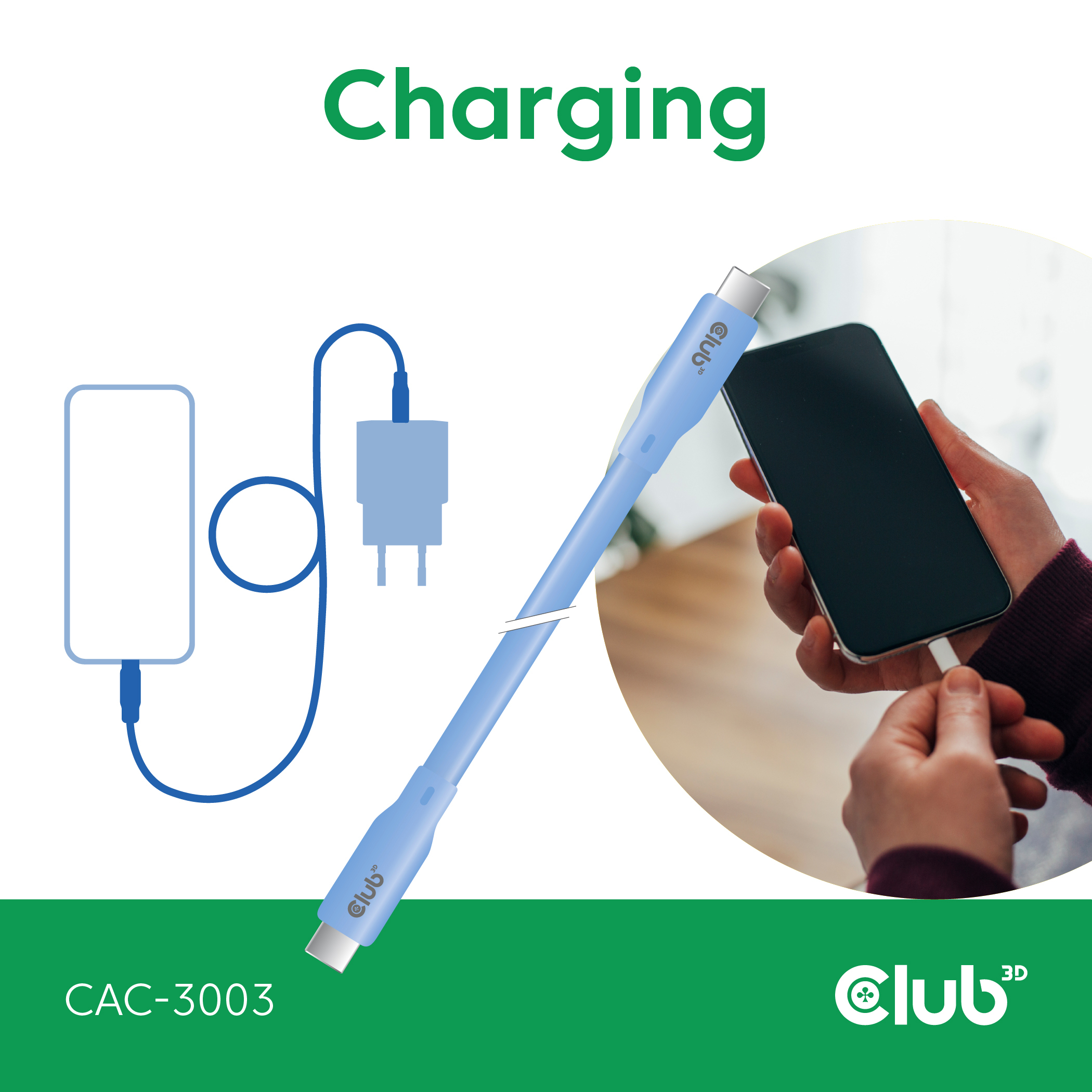 CLUB3D CAC-3003 cable USB USB4 Gen 3x2 2 m USB C