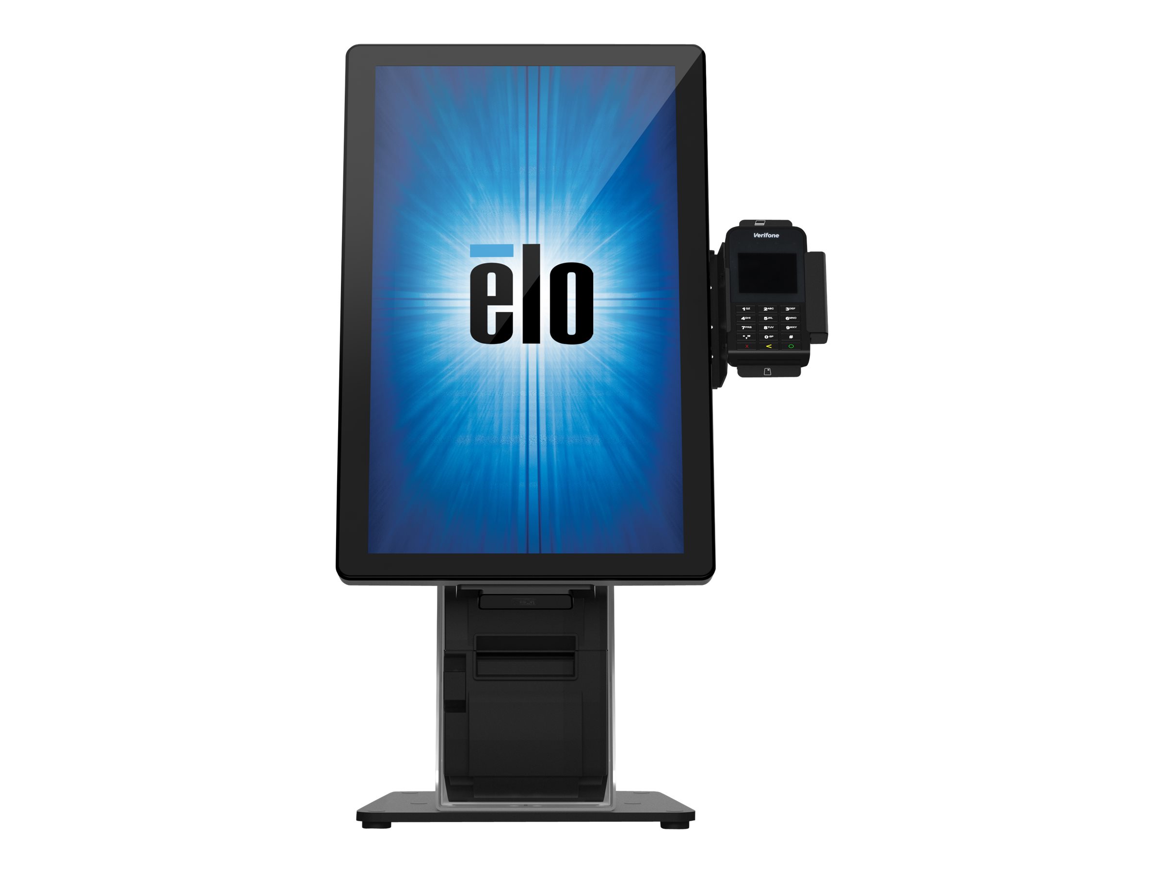 Elo Touch Solutions Elo Wallaby Self-Service Countertop Stand - Aufstellung - fr POS-Terminal - Schwarz/Silber - fr I-Series (15.6 Zoll, 21.5 Zoll)