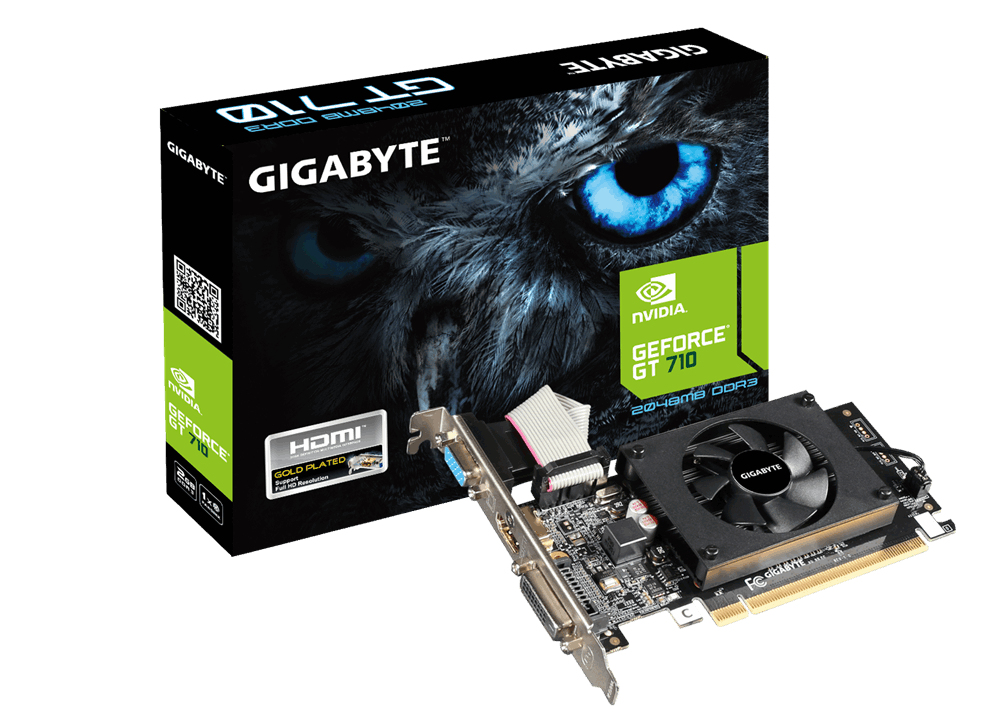 Gigabyte GV-N710D3-2GL scheda video NVIDIA GeForce GT 710 2 GB GDDR3