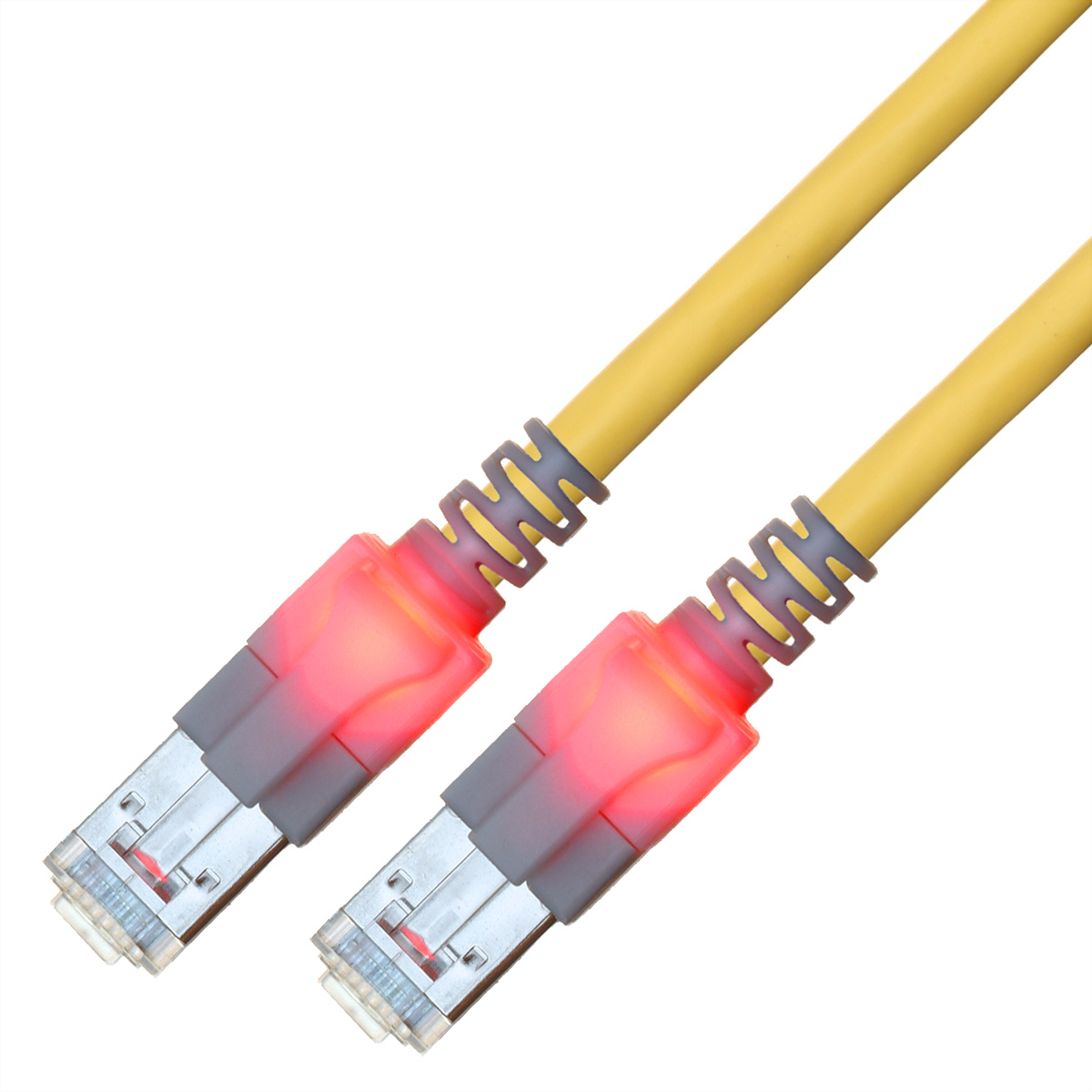 EasyLan CS1OYCDCD0050 - Cat.6 LED Patchkabel DualBoot S/FTP gelb - Kabel - Netzwerk