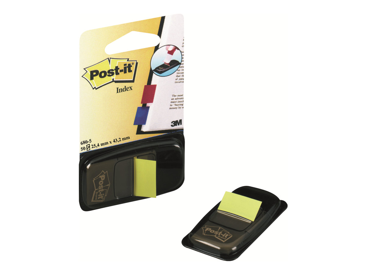 3M Post-it 680-5 - Index-Streifen mit Spender - 25.4 x 43.2 mm